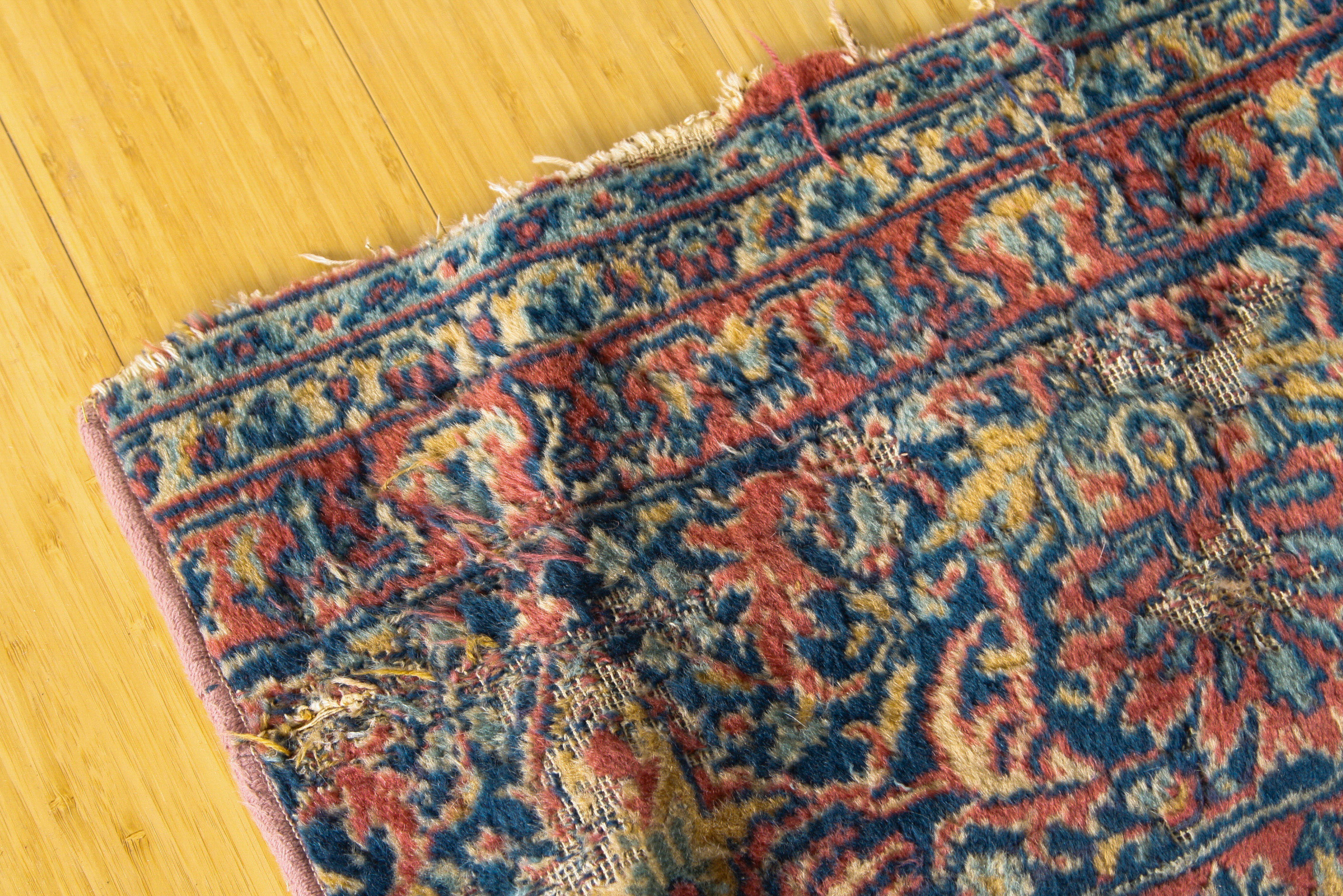 Large Semi-Antique Power Loomed Sarouk-Style Wool Area Rug