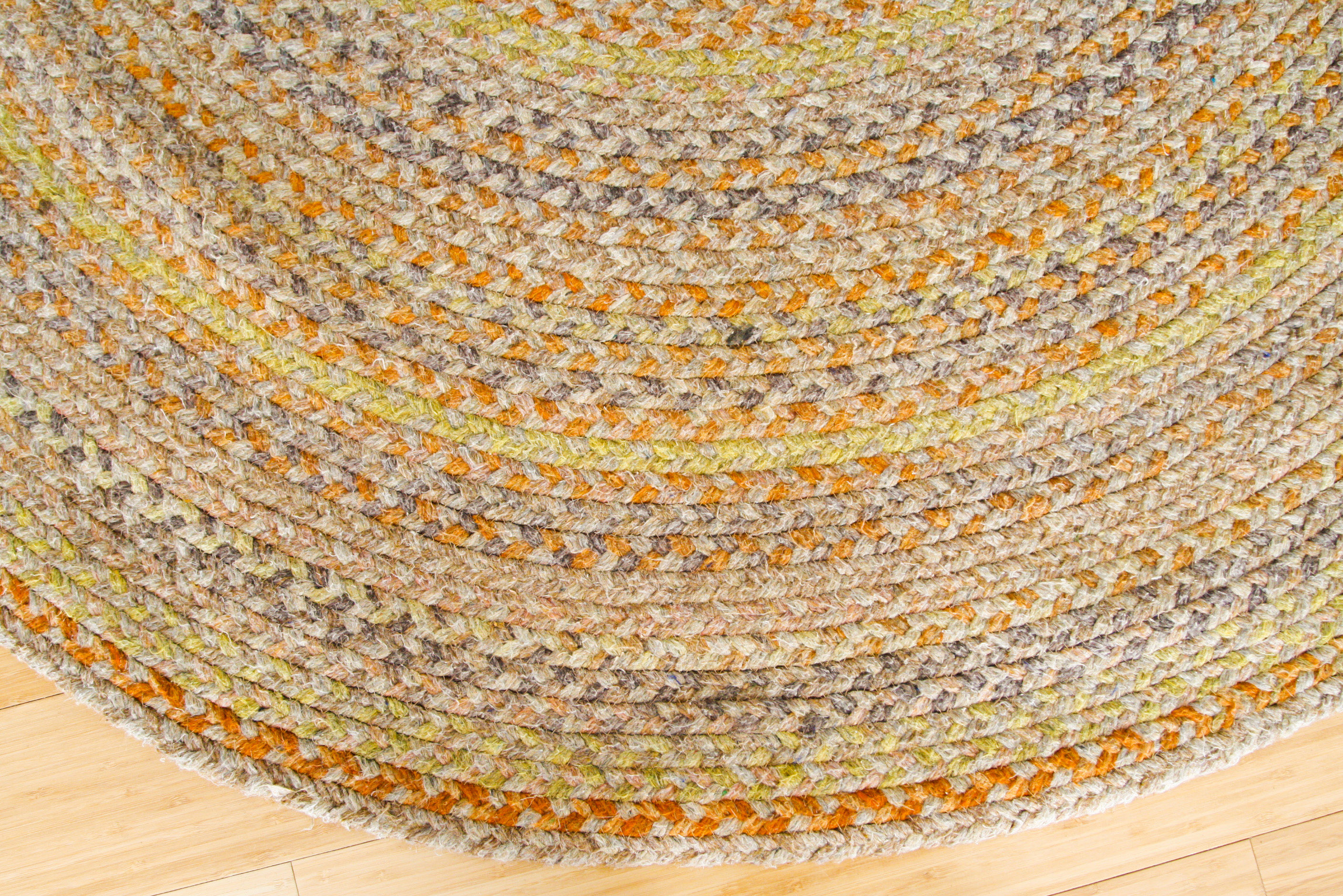 Pair of Handwoven Braided Oval Area Rugs