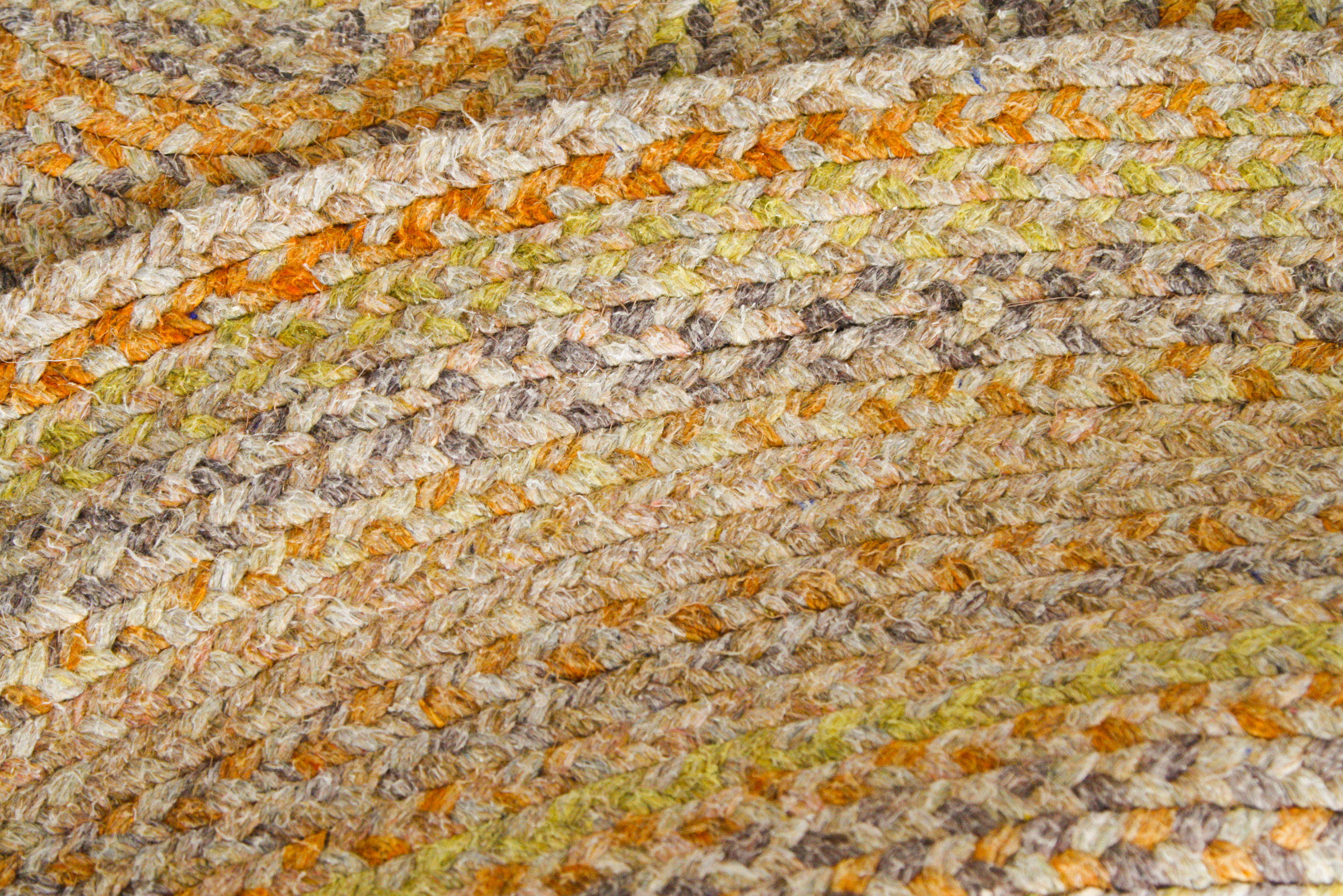 Pair of Handwoven Braided Oval Area Rugs