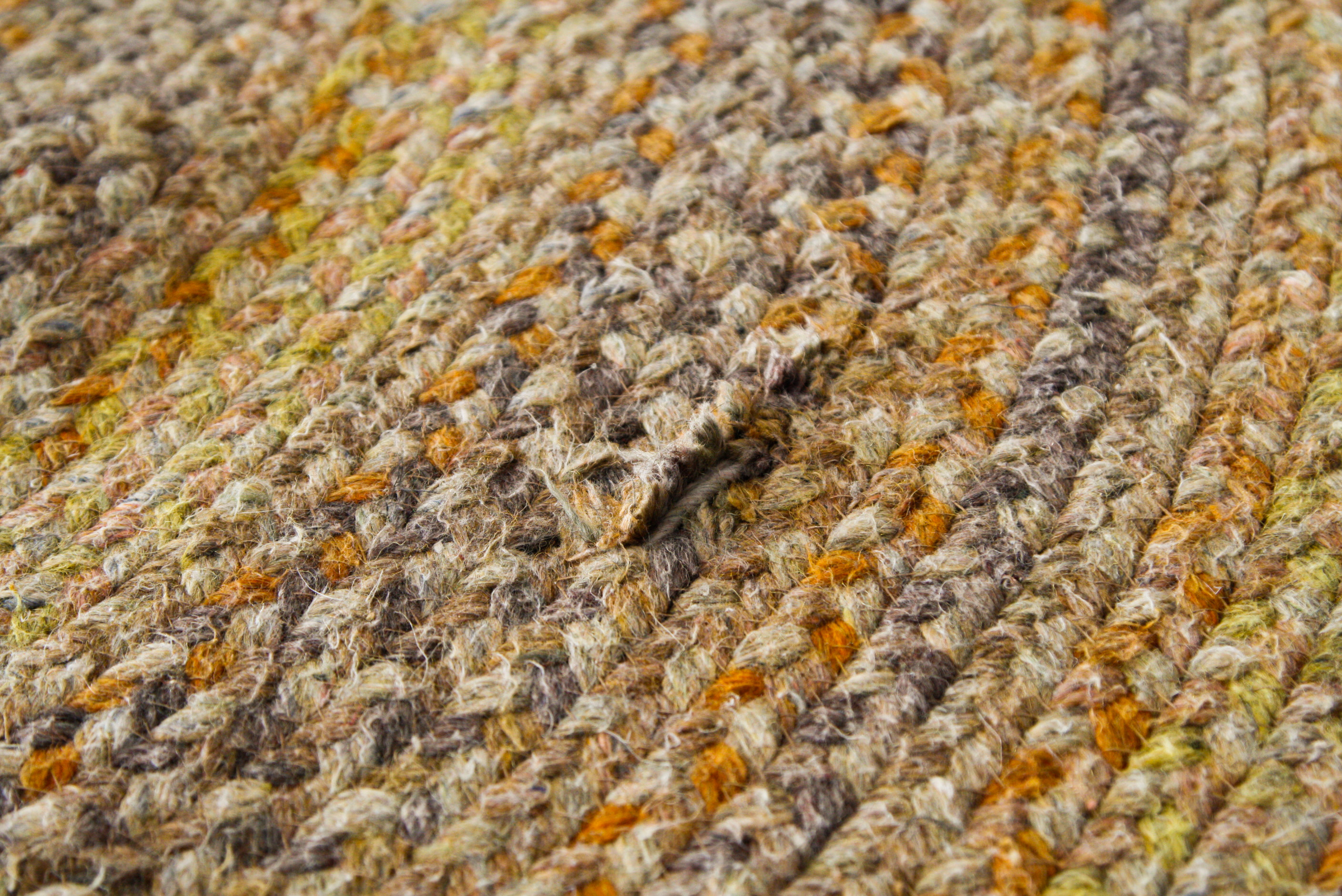 Pair of Handwoven Braided Oval Area Rugs