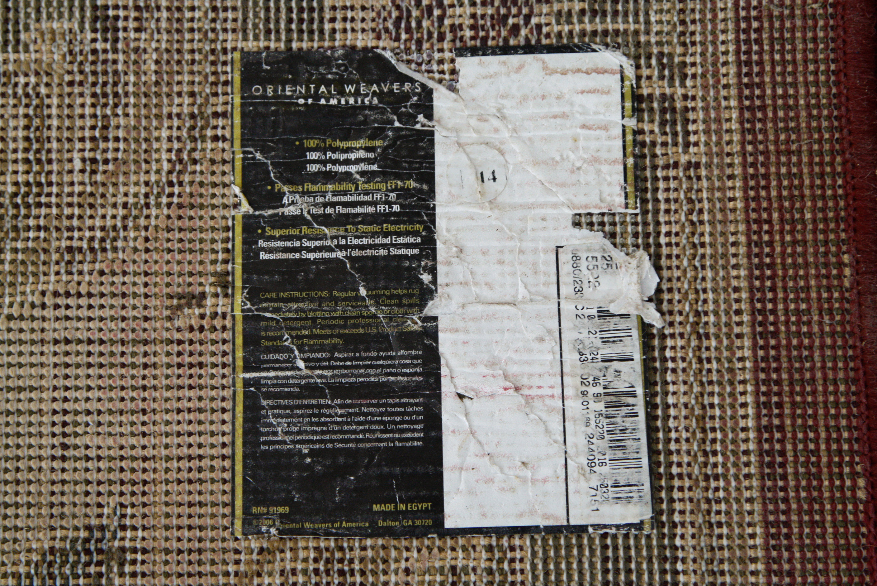 Large Machine Woven Classical Area Rug By Oriental Weavers