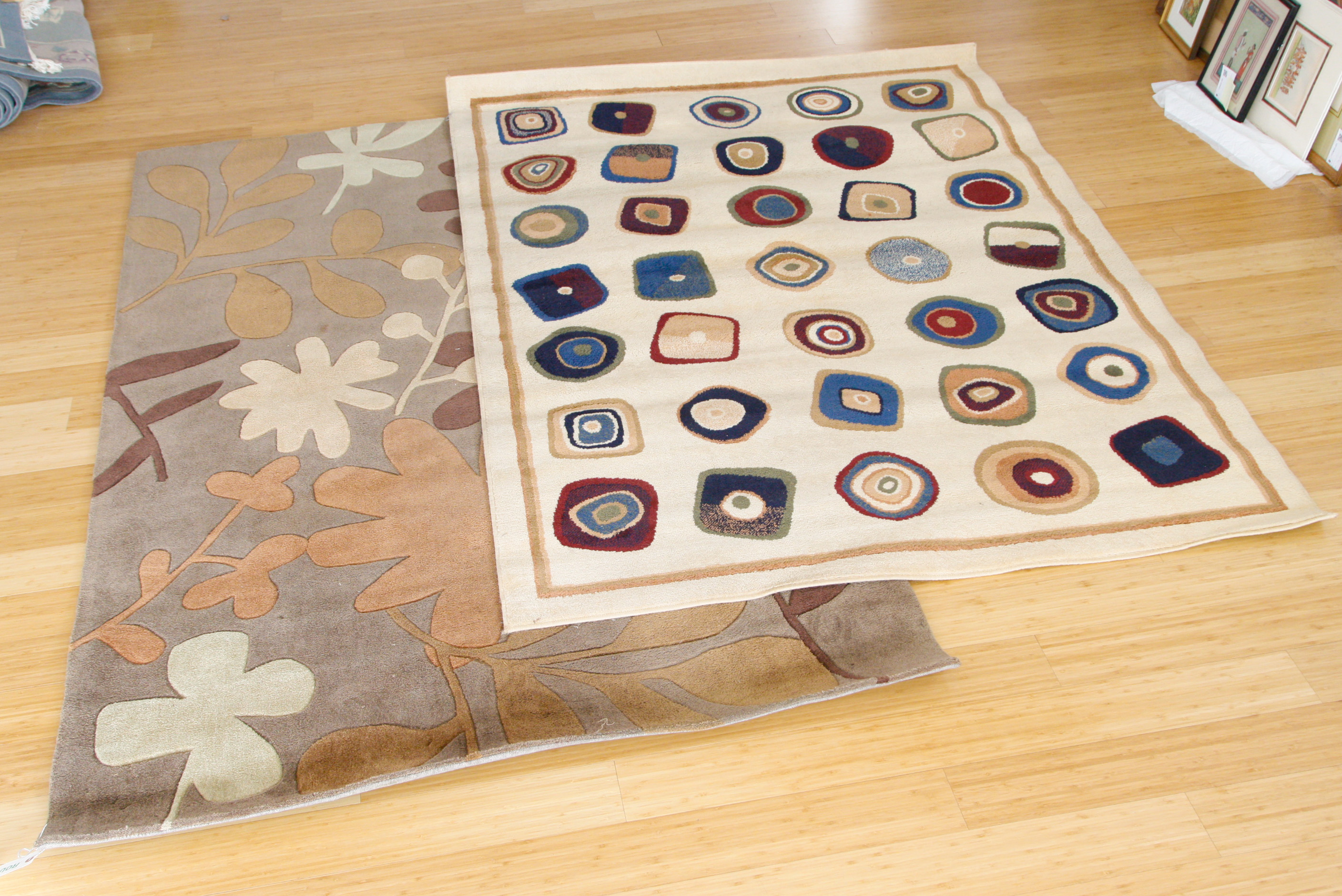 Pair of Contemporary Indoor/Outdoor Area Rugs