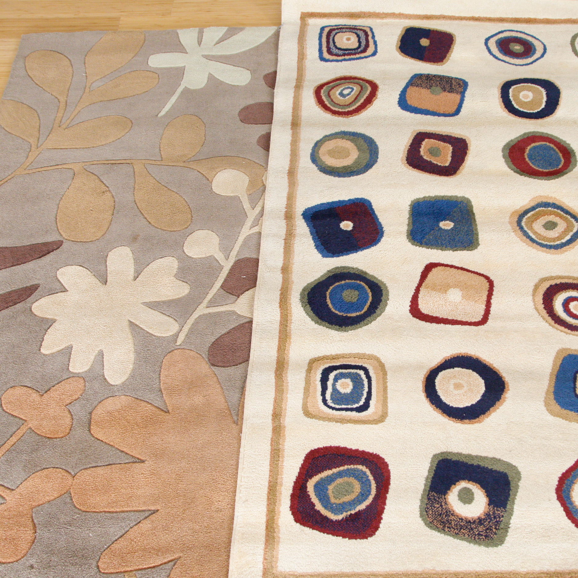 Pair of Contemporary Indoor/Outdoor Area Rugs