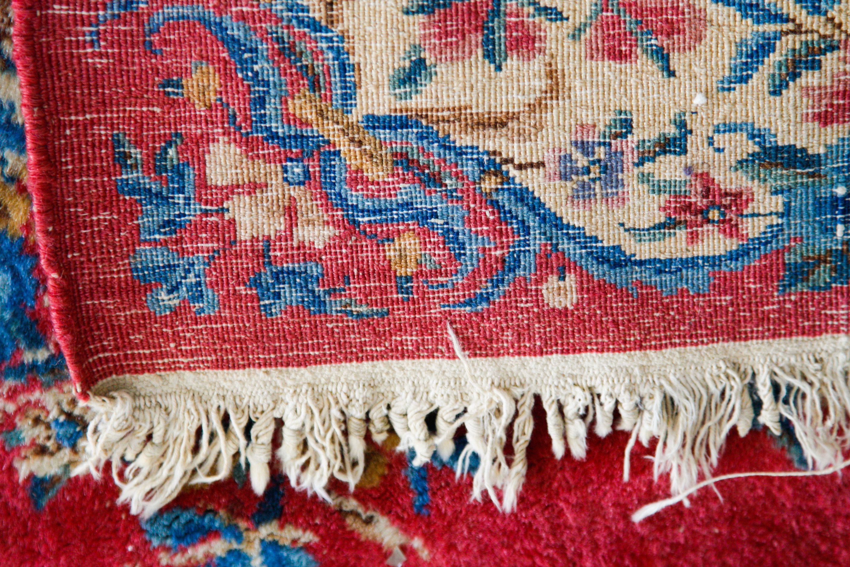 Hand-Knotted Kerman-Style Wool Area Rug