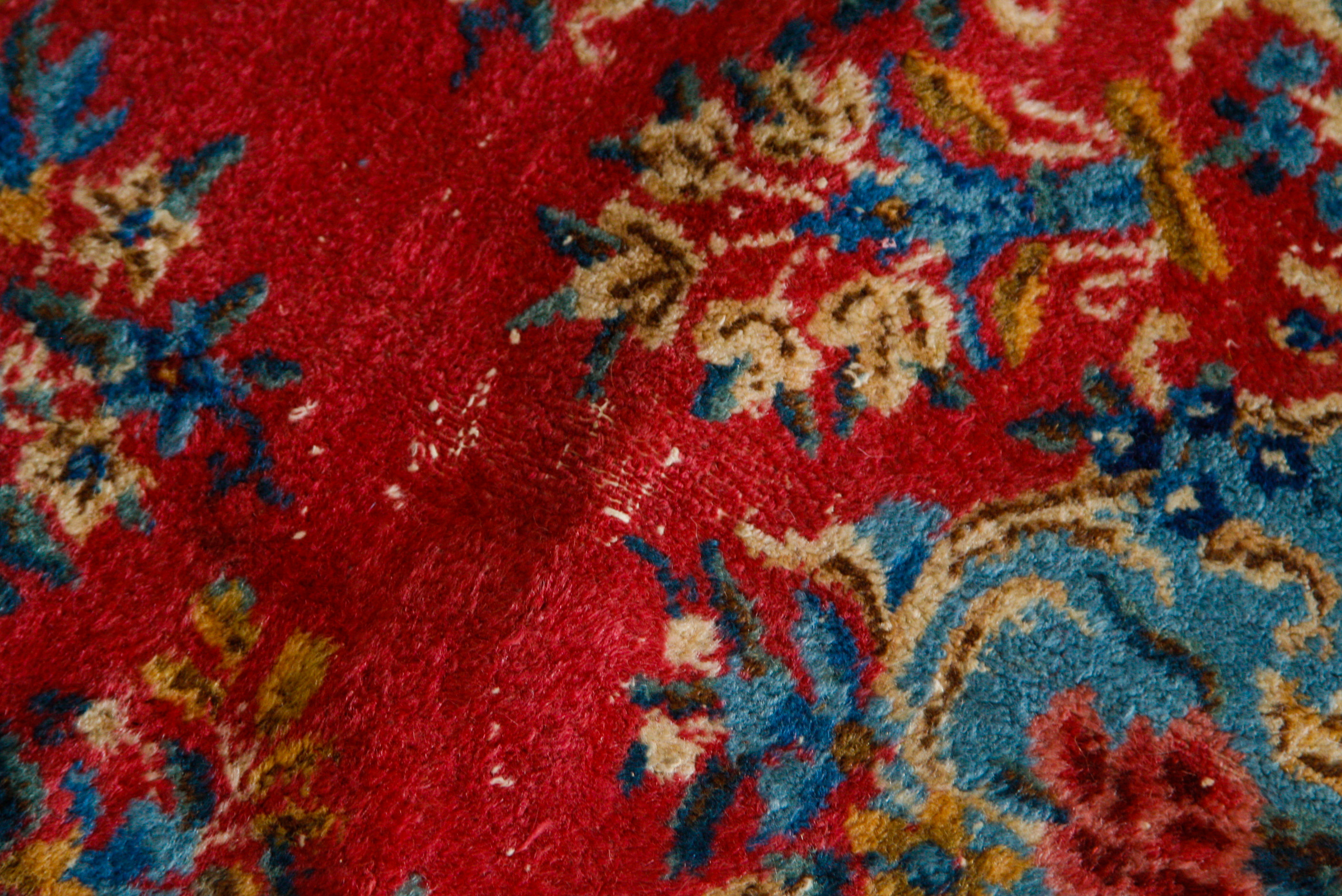 Hand-Knotted Kerman-Style Wool Area Rug