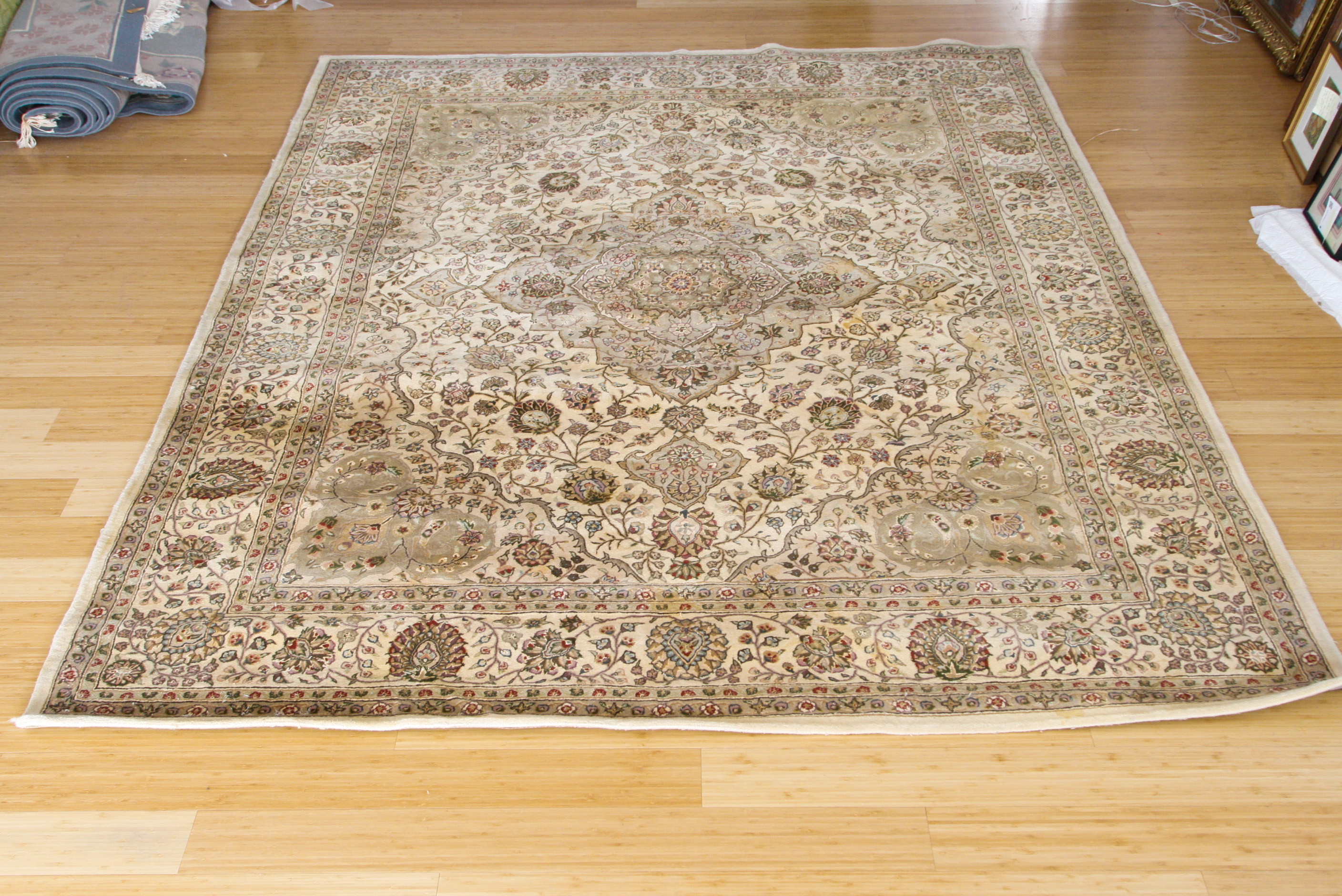 Large Tufted Persian-Style Area Rug