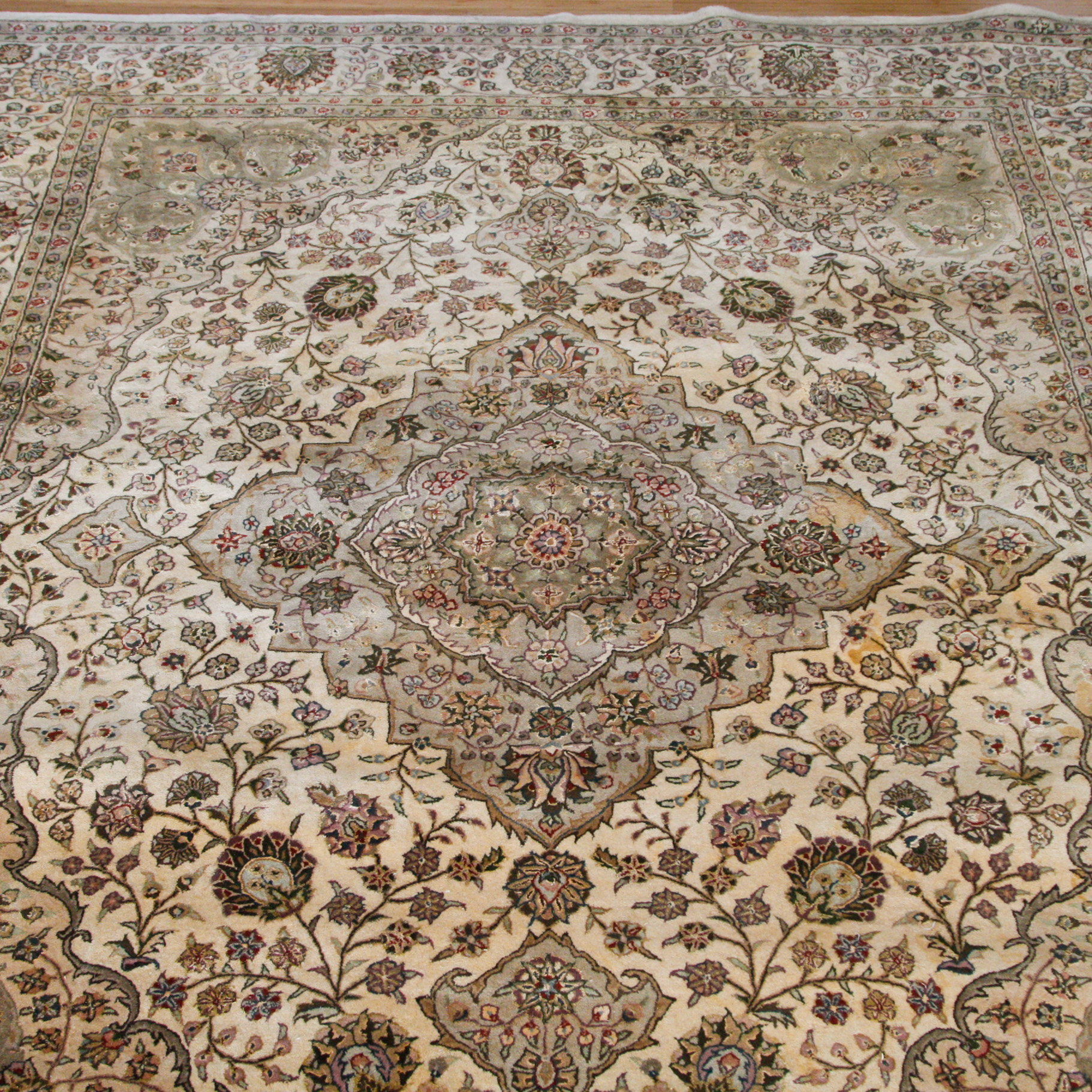 Large Tufted Persian-Style Area Rug