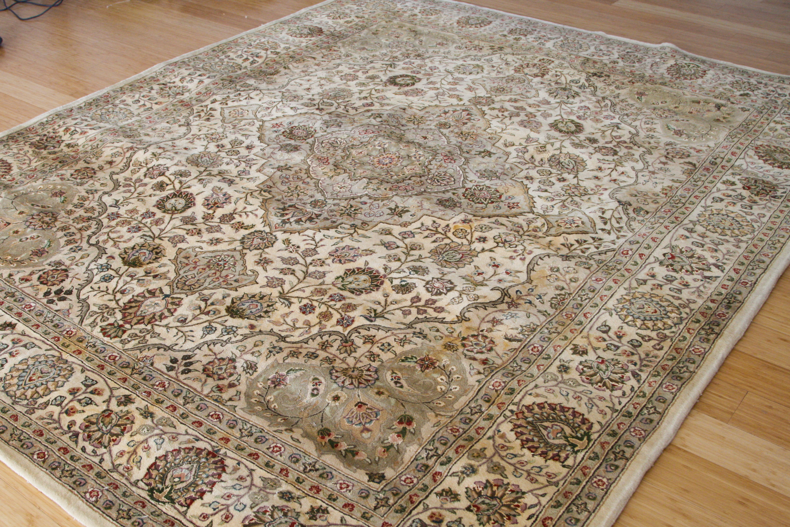 Large Tufted Persian-Style Area Rug