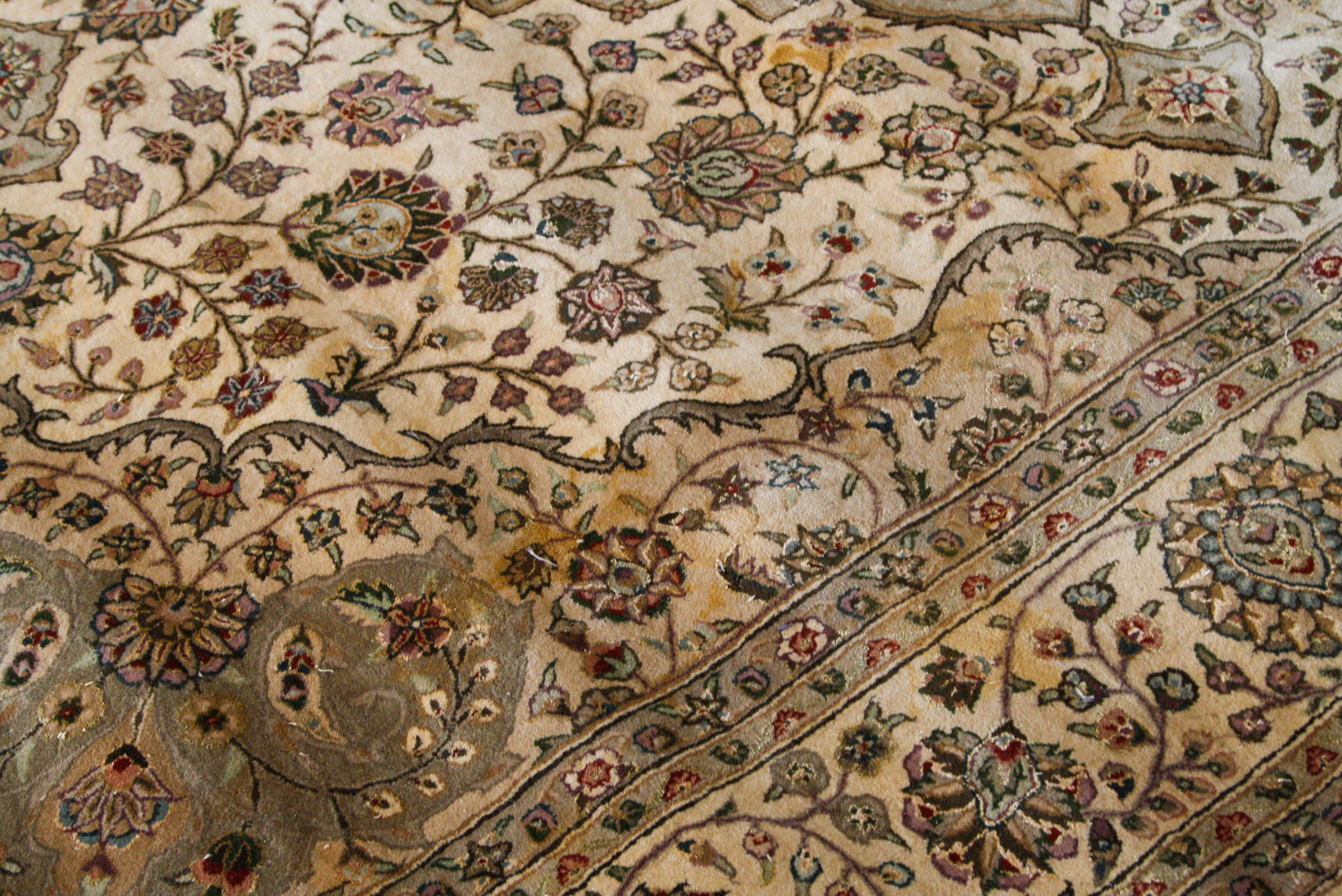 Large Tufted Persian-Style Area Rug