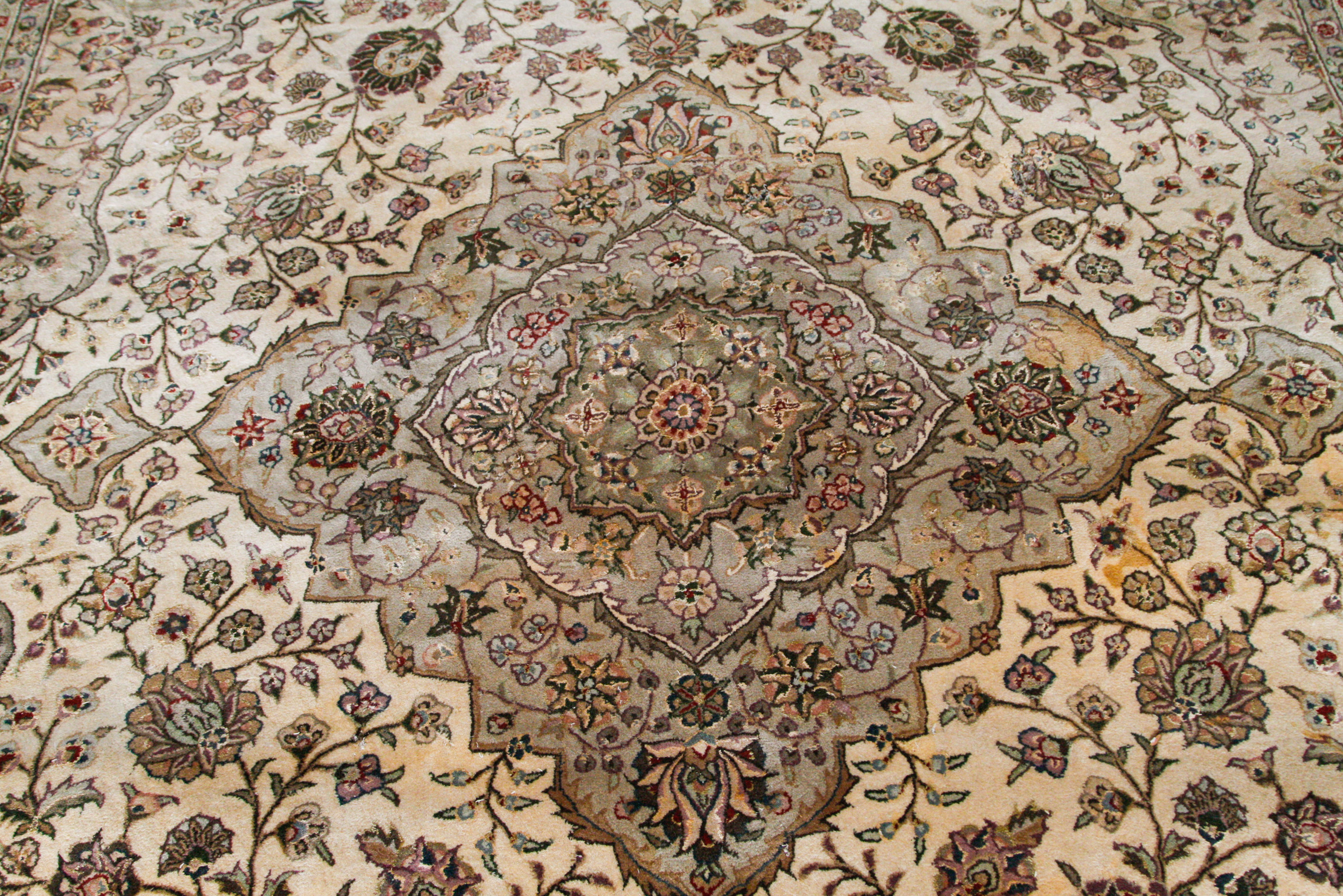 Large Tufted Persian-Style Area Rug