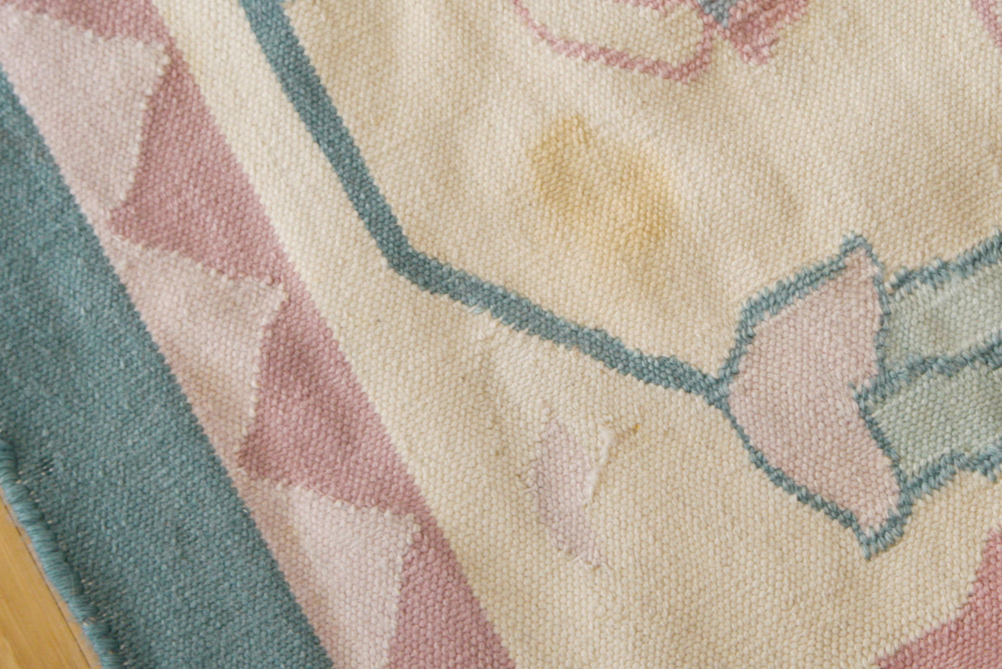 Large Handwoven Flat Weave Dhurrie Rug