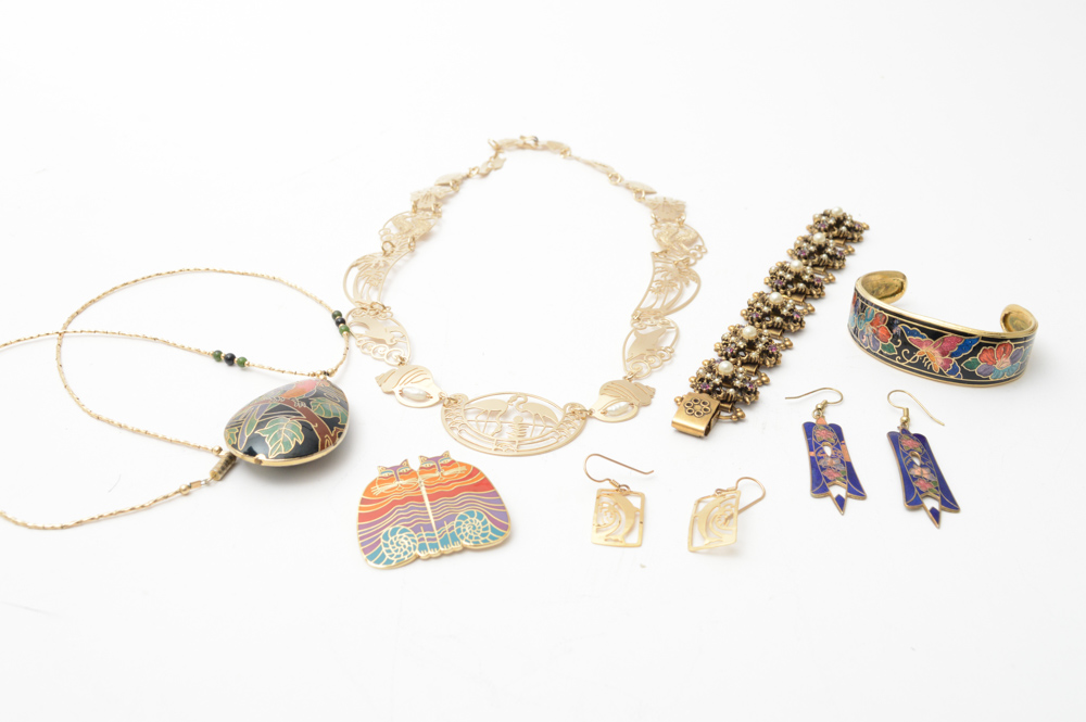 Vintage Gold Tone Costume Jewelry