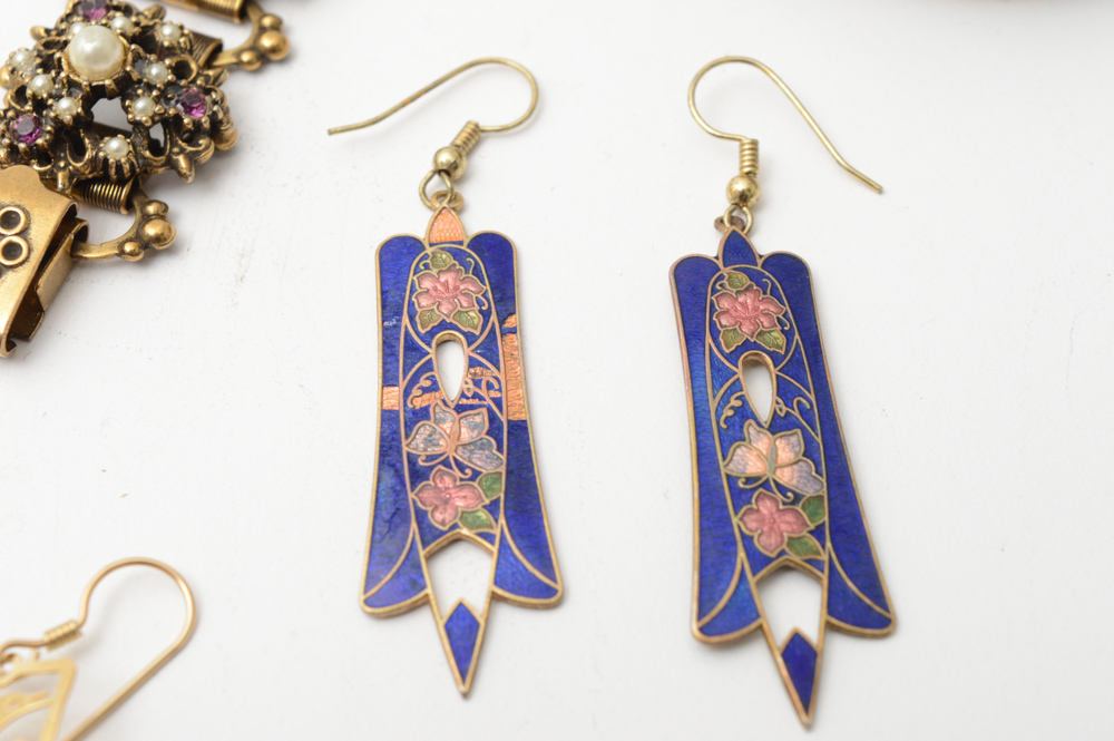 Vintage Gold Tone Costume Jewelry