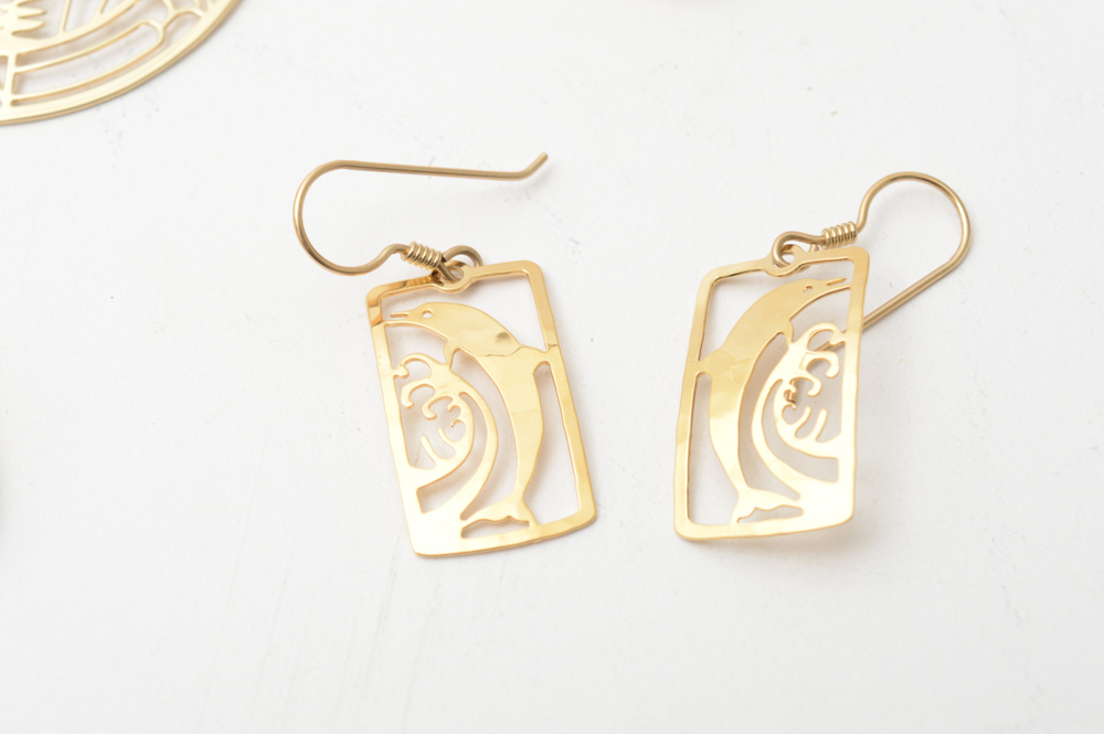 Vintage Gold Tone Costume Jewelry