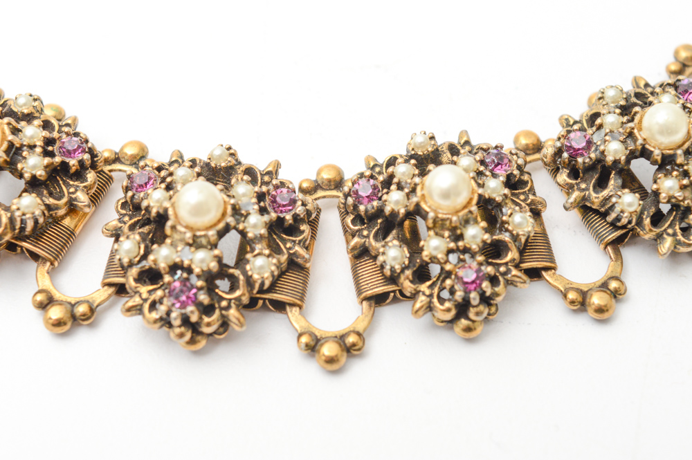 Vintage Gold Tone Costume Jewelry