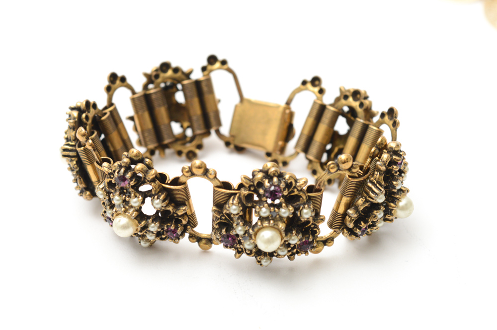 Vintage Gold Tone Costume Jewelry