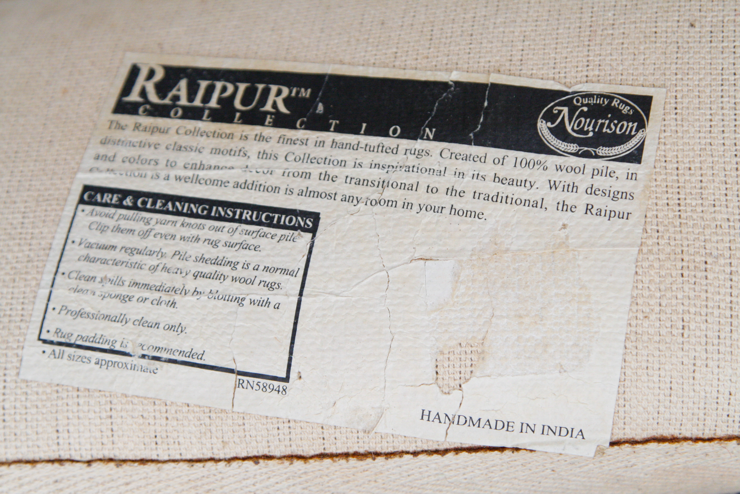 Tufted Nourison Raipur Collection Tufted Area Rug