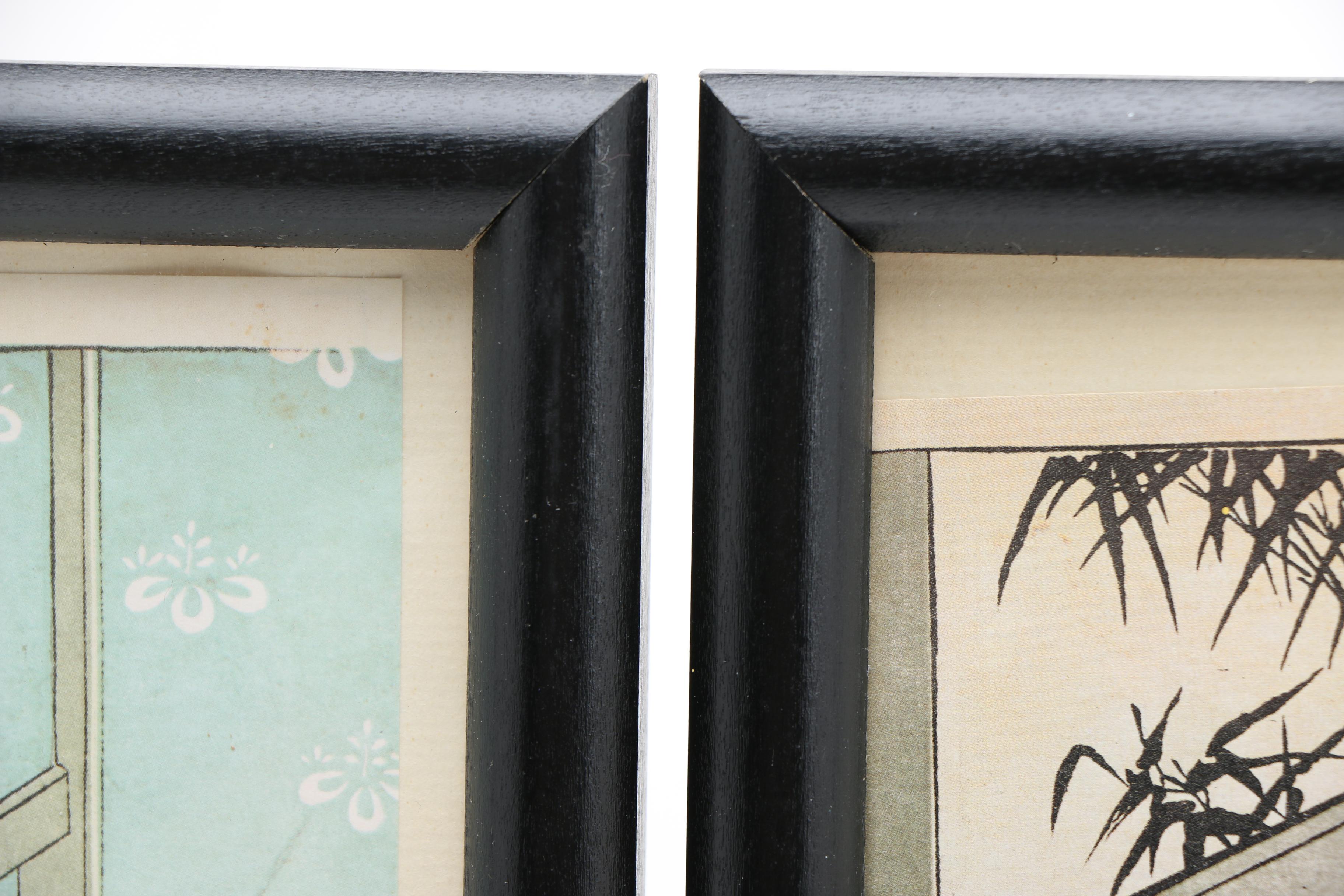 Suzuki Harunobu Offset Lithographs "Eight Parlor Views"