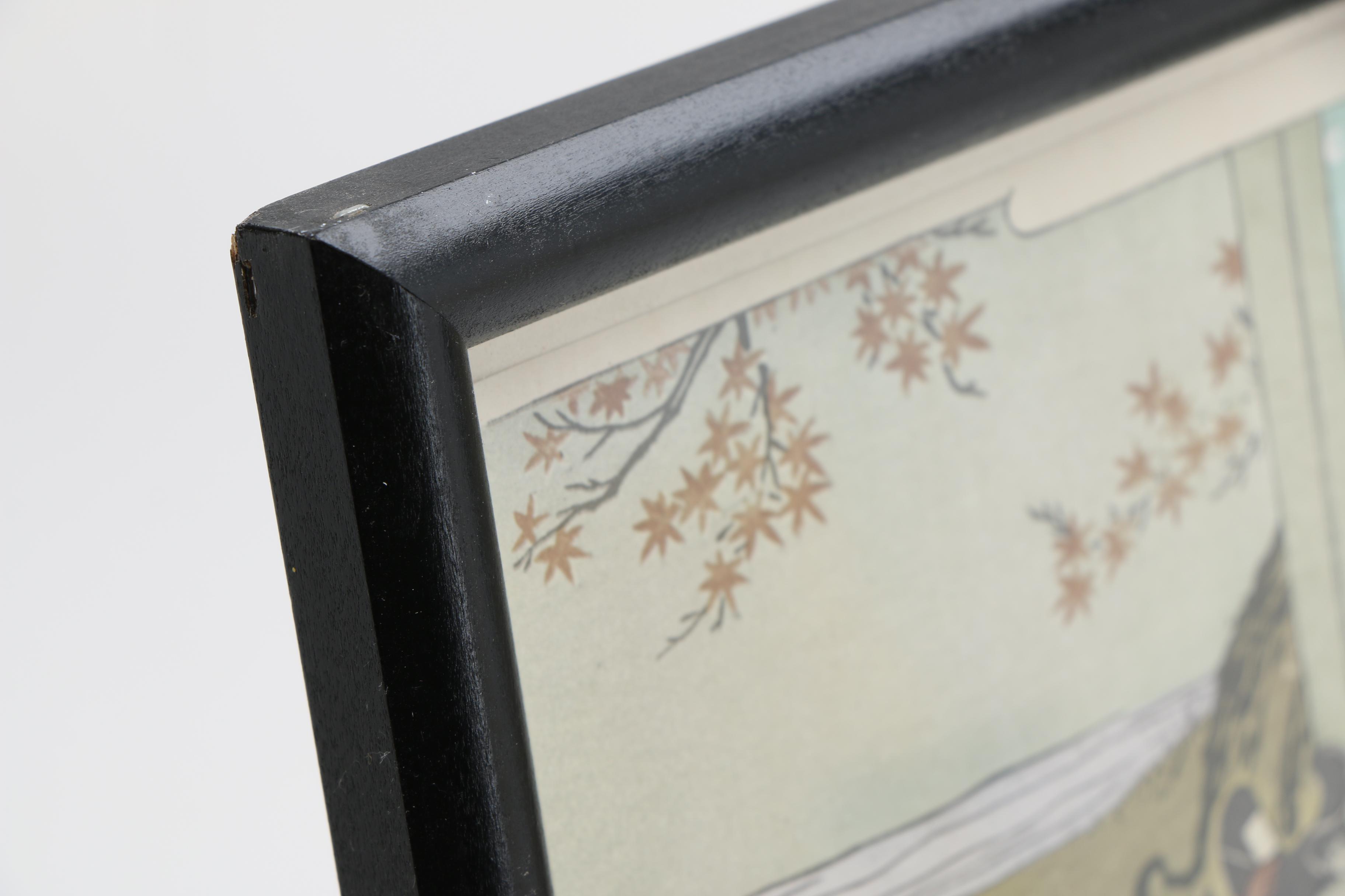 Suzuki Harunobu Offset Lithographs "Eight Parlor Views"