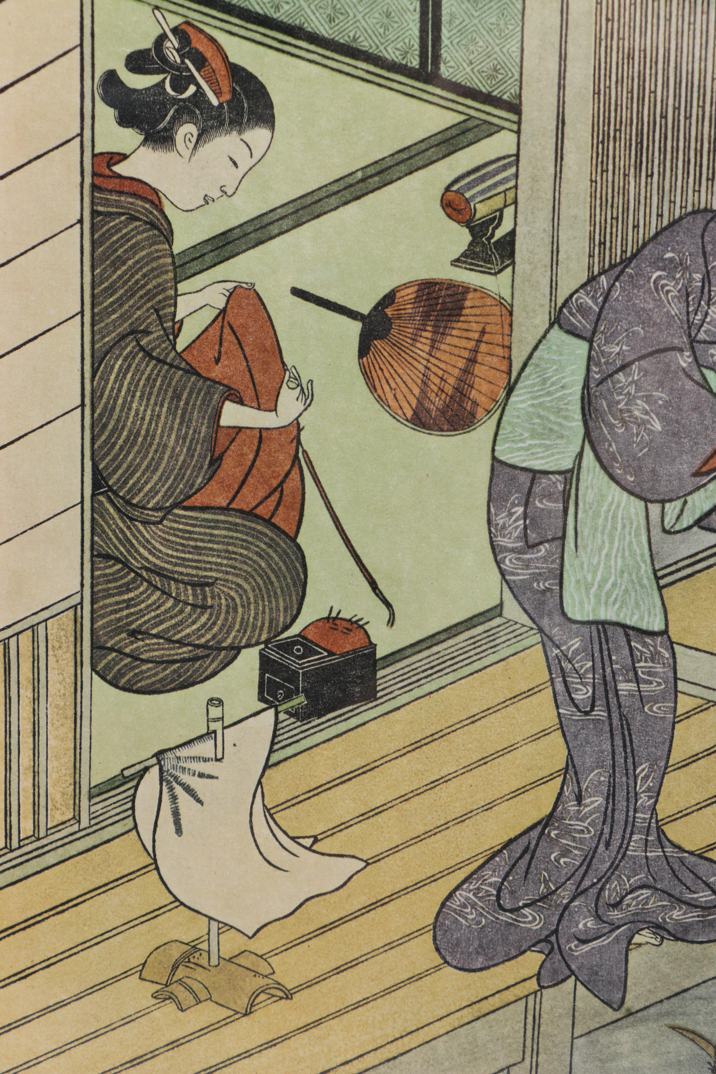 Suzuki Harunobu Offset Lithographs "Eight Parlor Views"