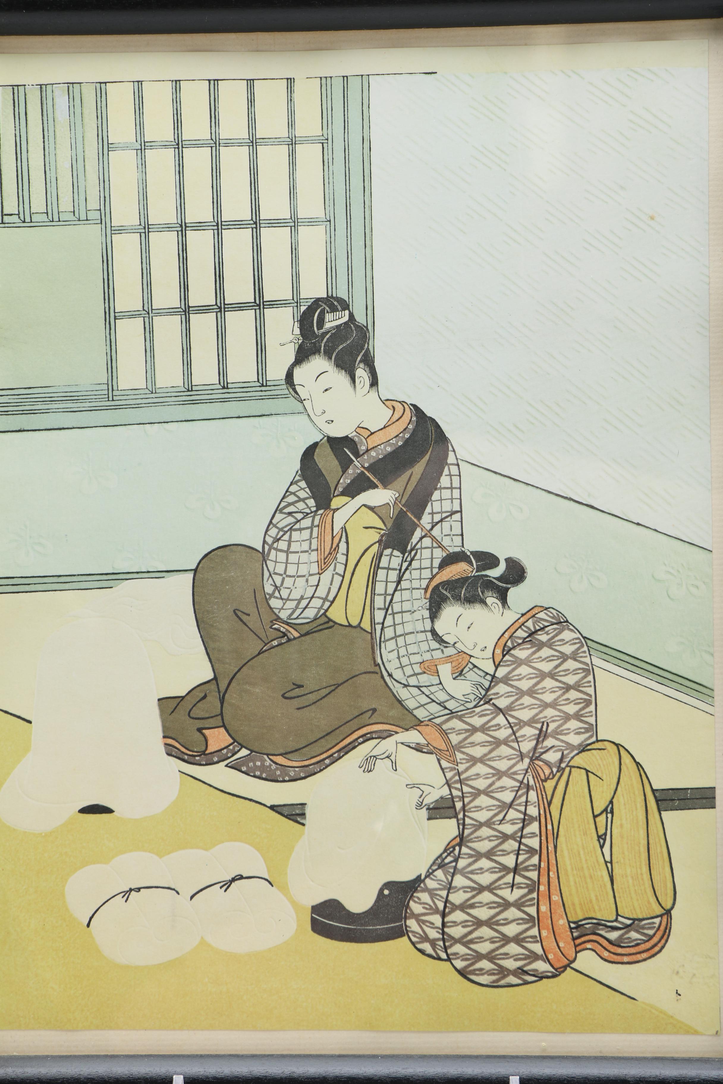 Suzuki Harunobu Offset Lithographs "Eight Parlor Views"