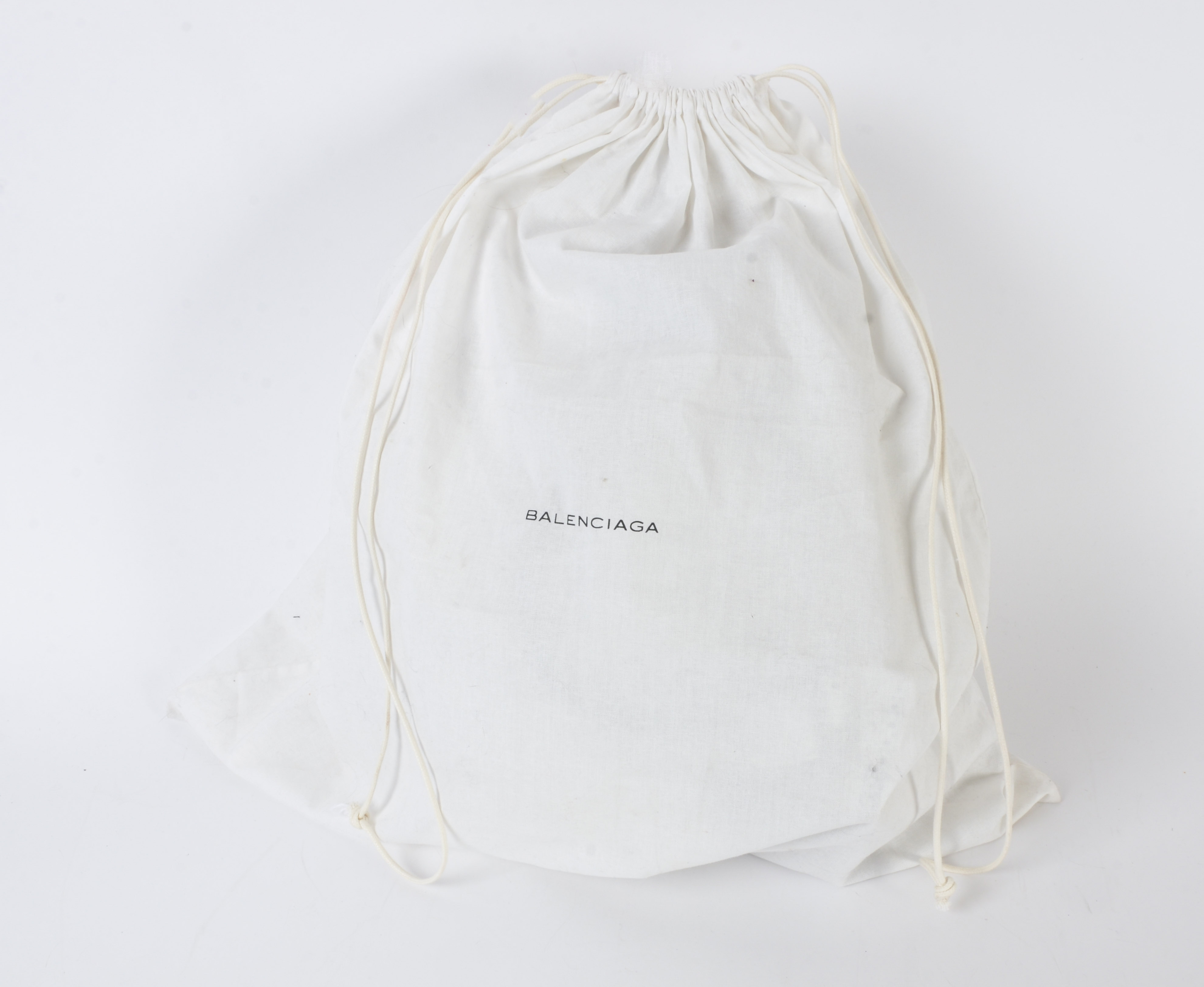 Balenciaga White Leather Giant Brogues Brief Bag