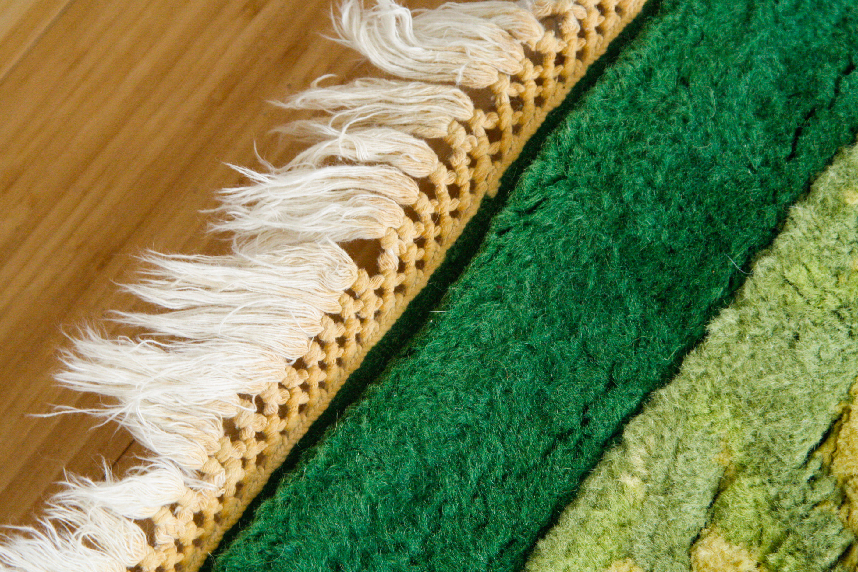 Large Hand-Knotted Floral Medallion Rug