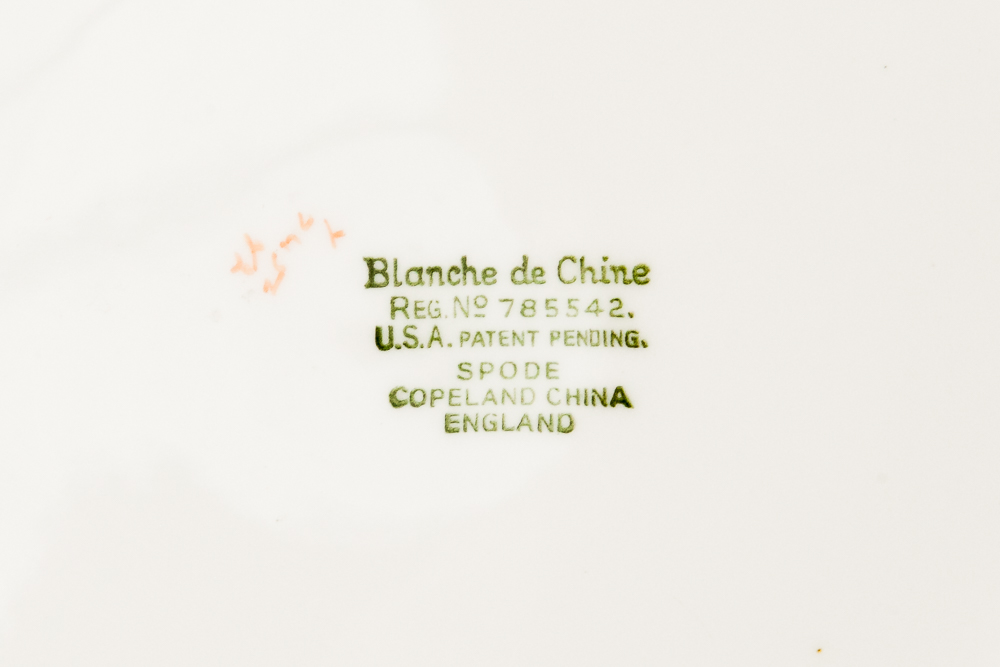 Collection of Spode China "Blanche de Chine"
