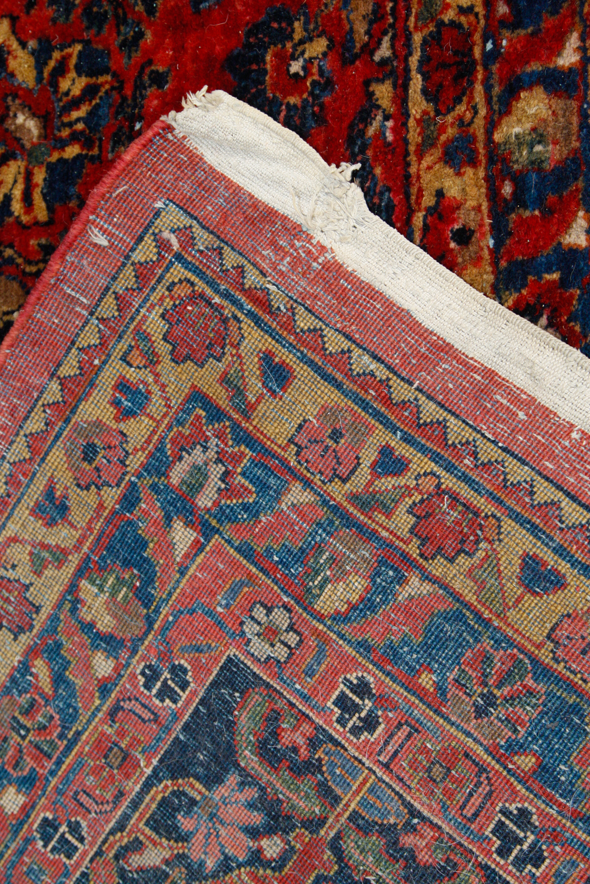 Palace-Size Hand-Knotted Sarouk Wool Carpet
