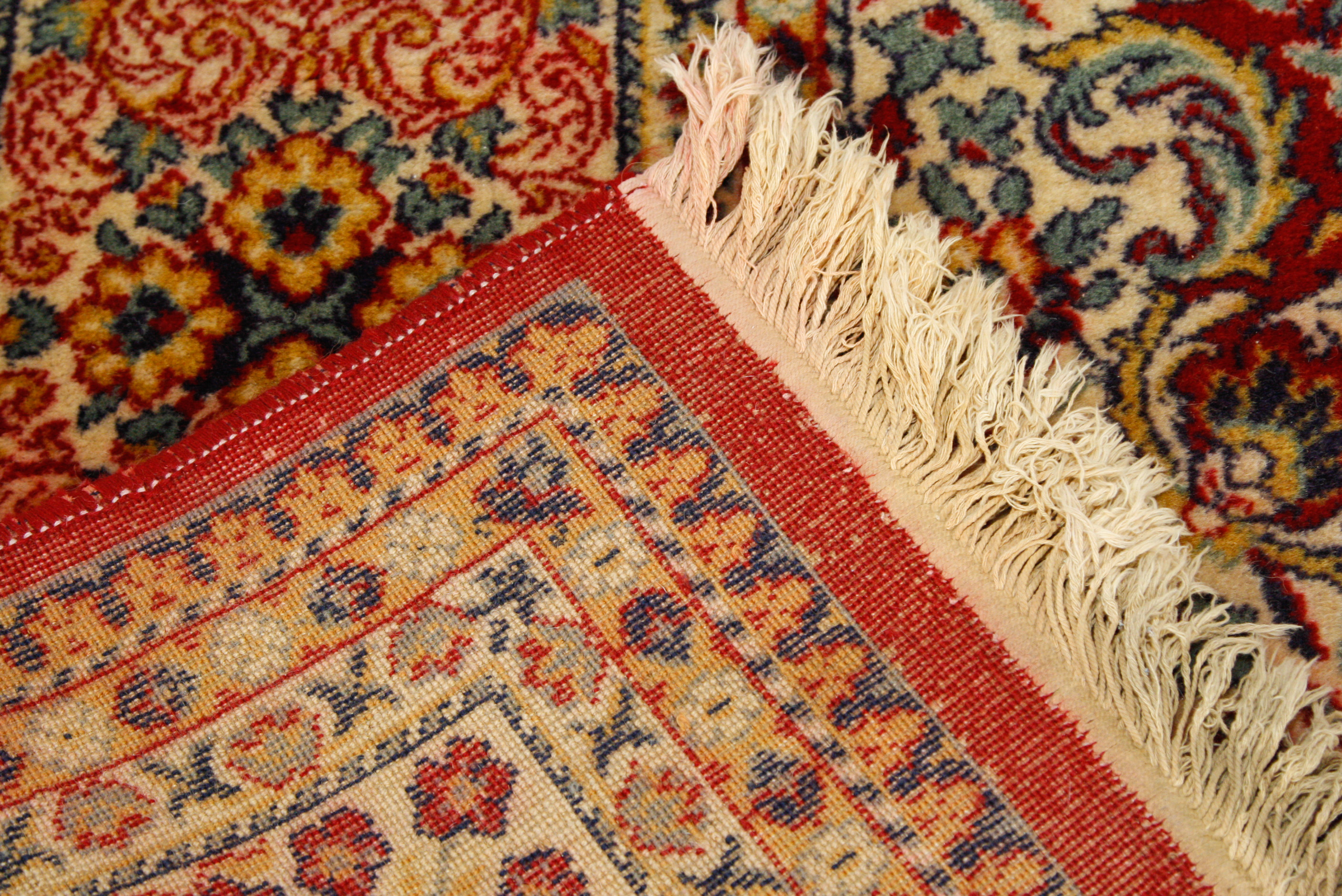 Large Machine Woven Persian-Style Floral Medallion Rug