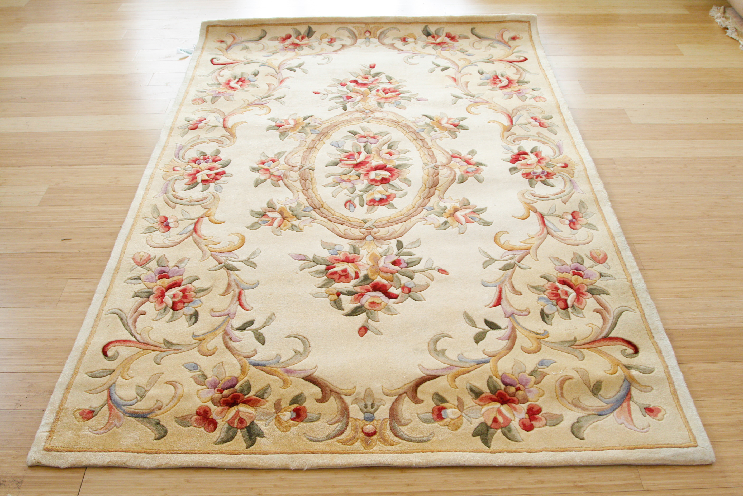 Tufted and Carved Chinese Area Rug