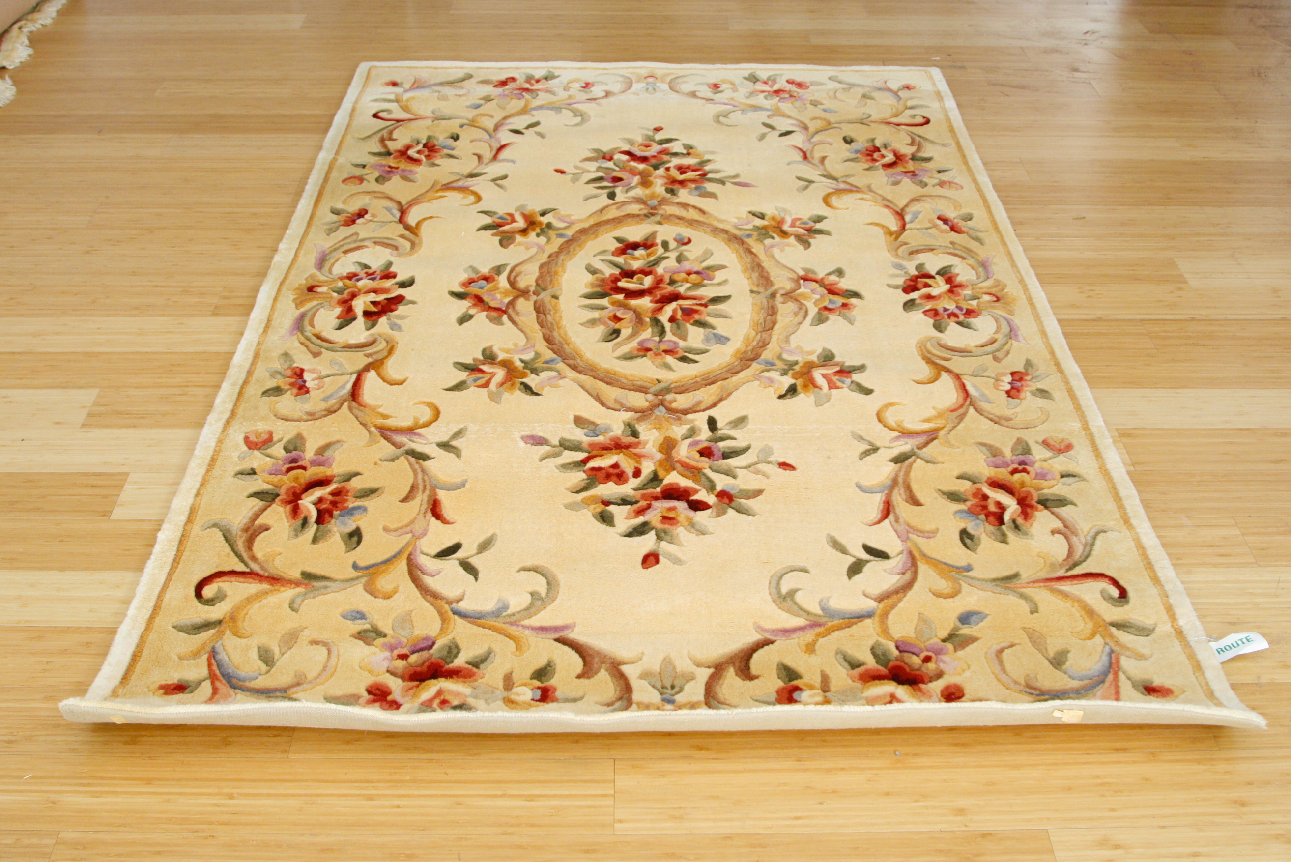 Tufted and Carved Chinese Area Rug