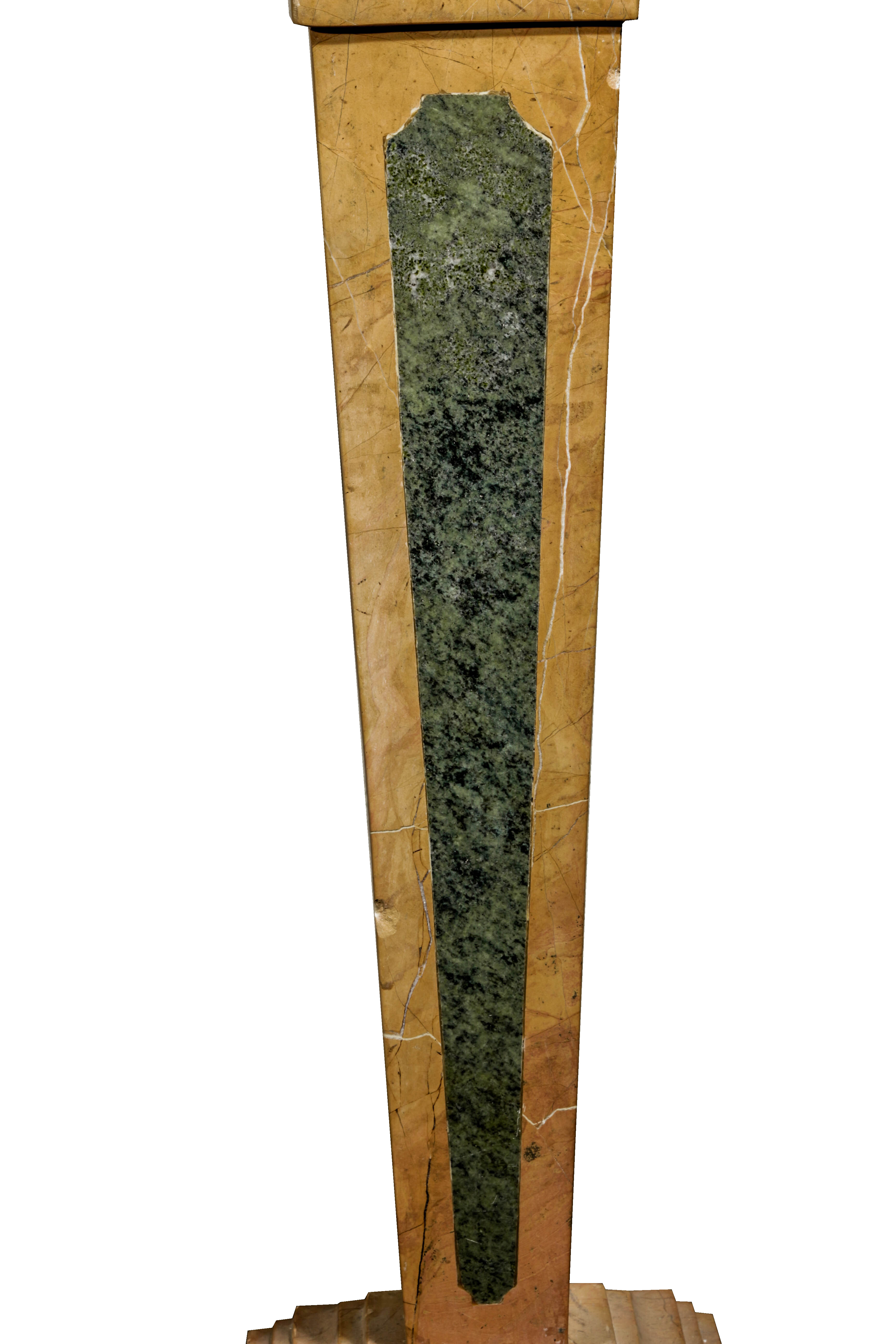 Marble Pedestal Plant Stand