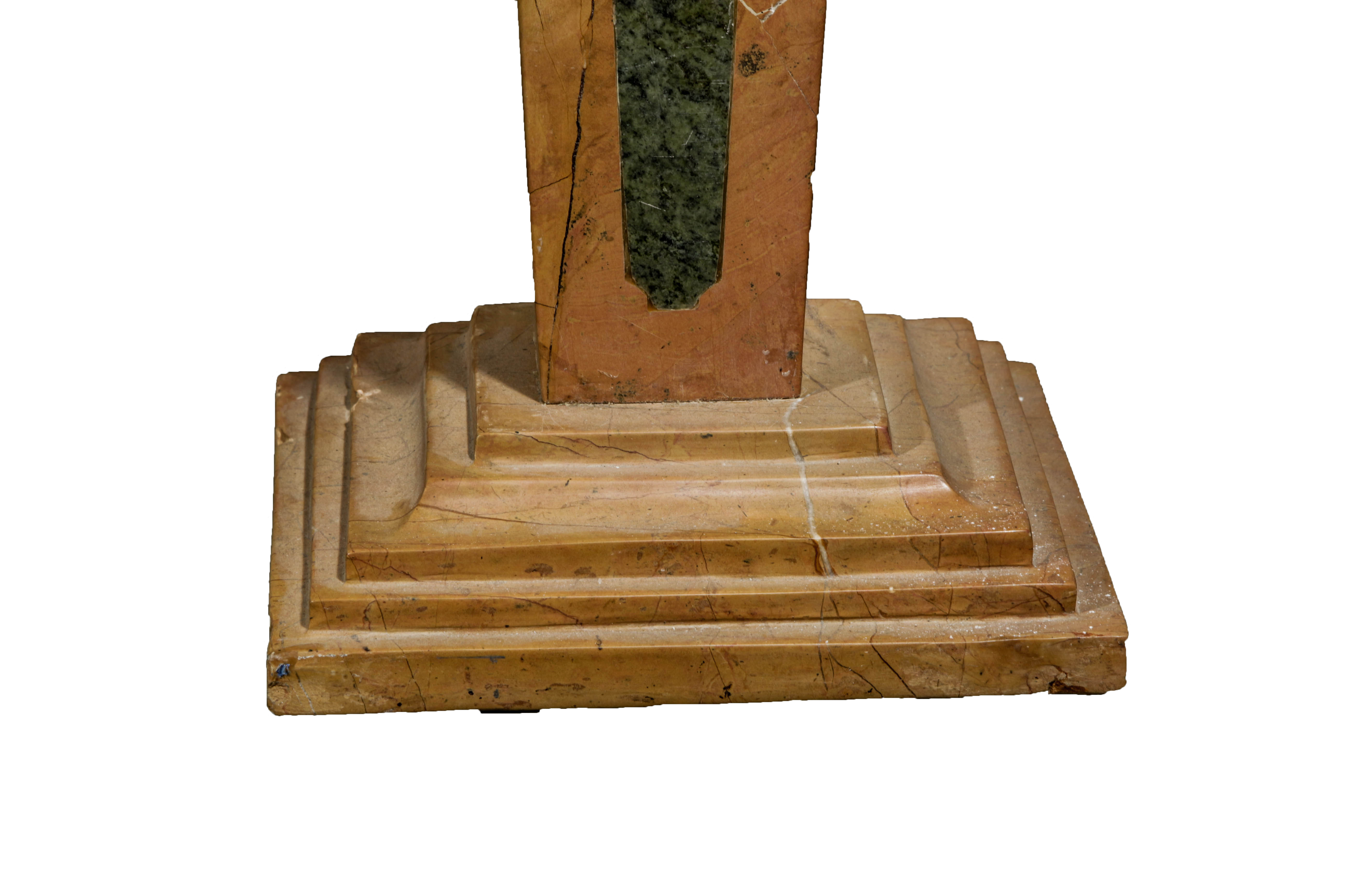 Marble Pedestal Plant Stand