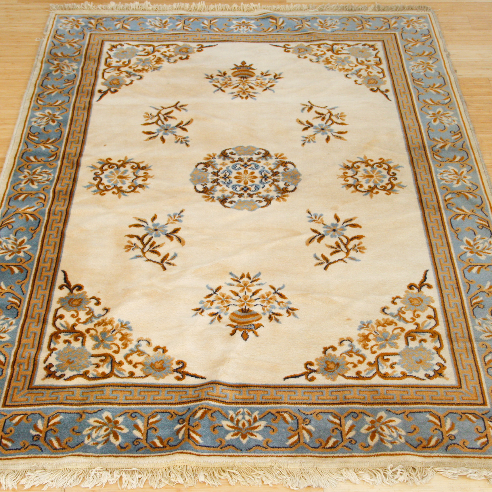 Machine Woven Old Peking-Style Area Rug