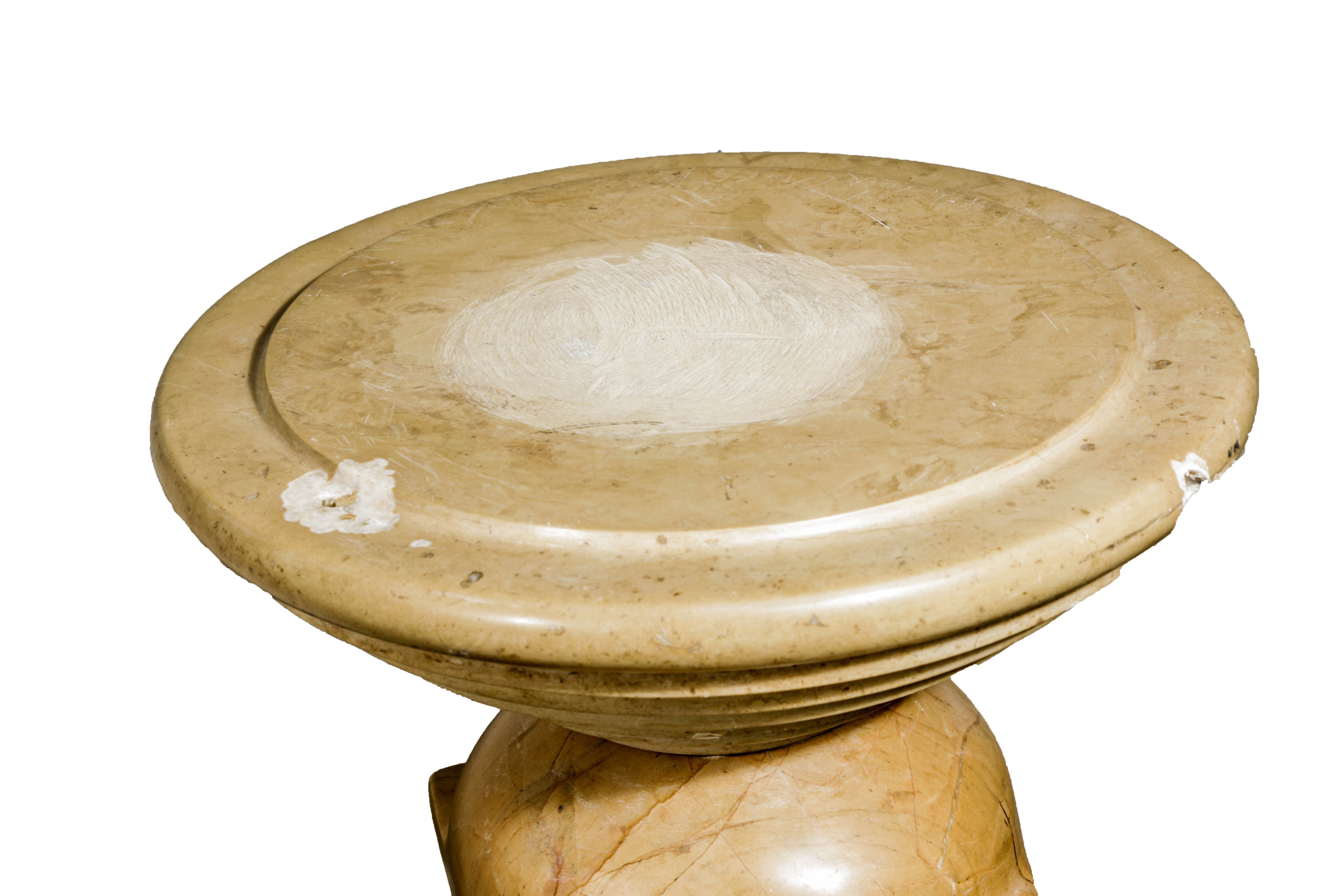 Marble Pedestal Plant Stand