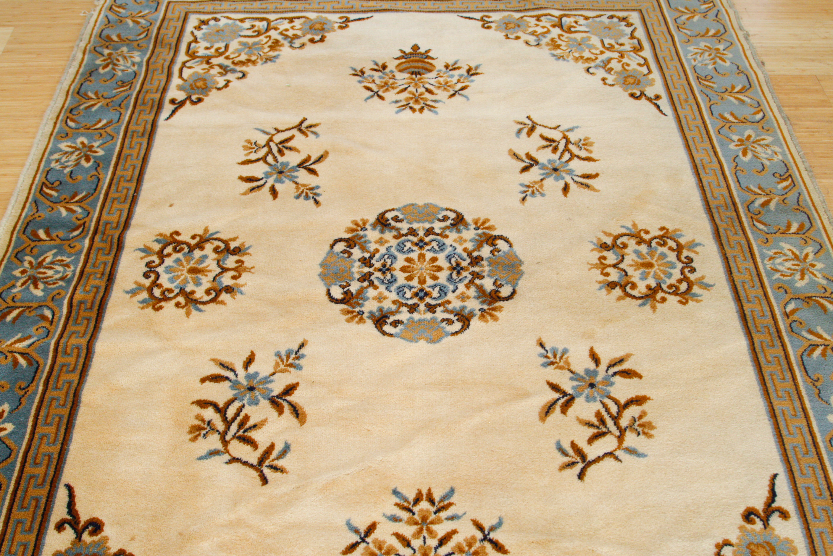 Machine Woven Old Peking-Style Area Rug