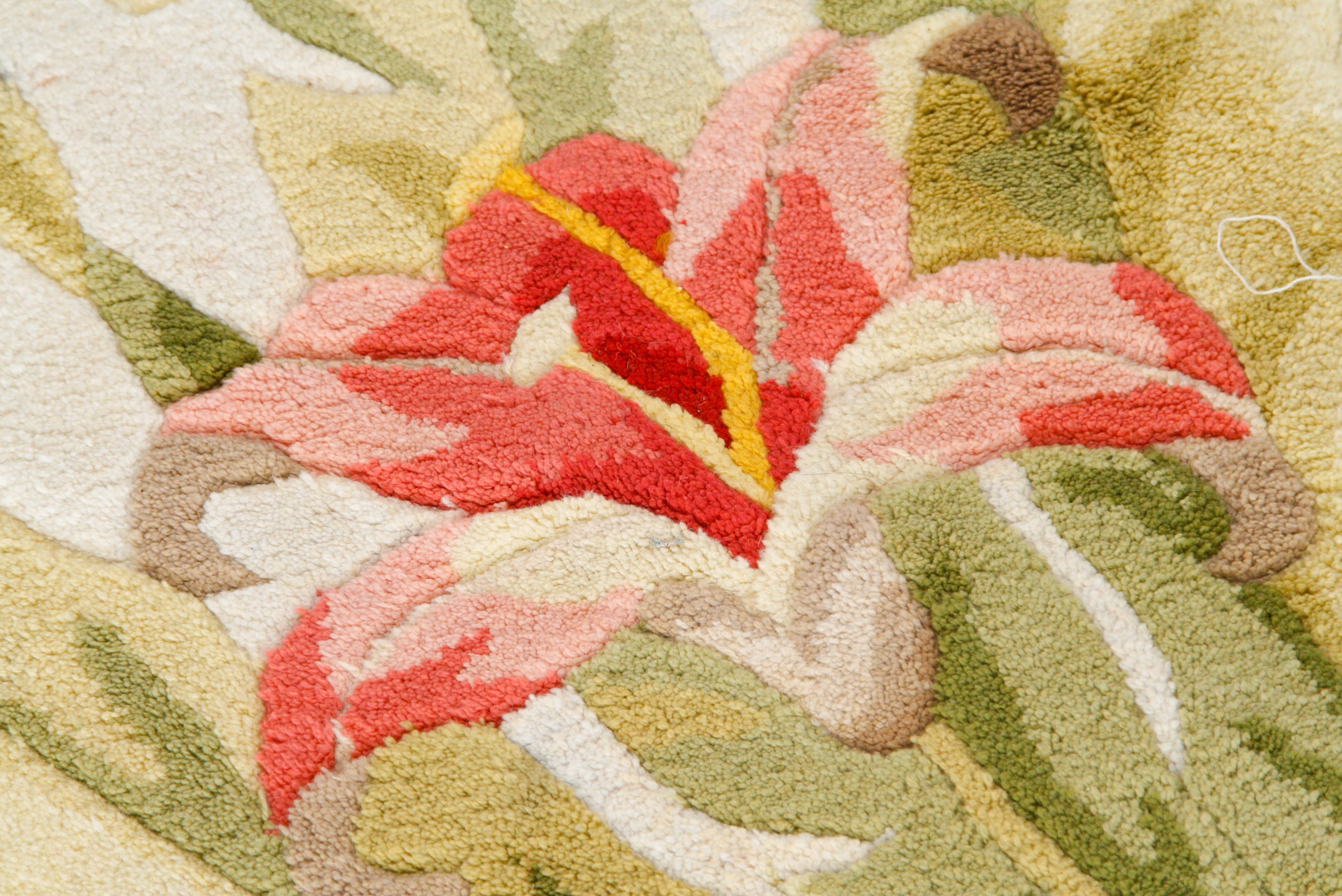 Small Tufted Floral Floor Mat