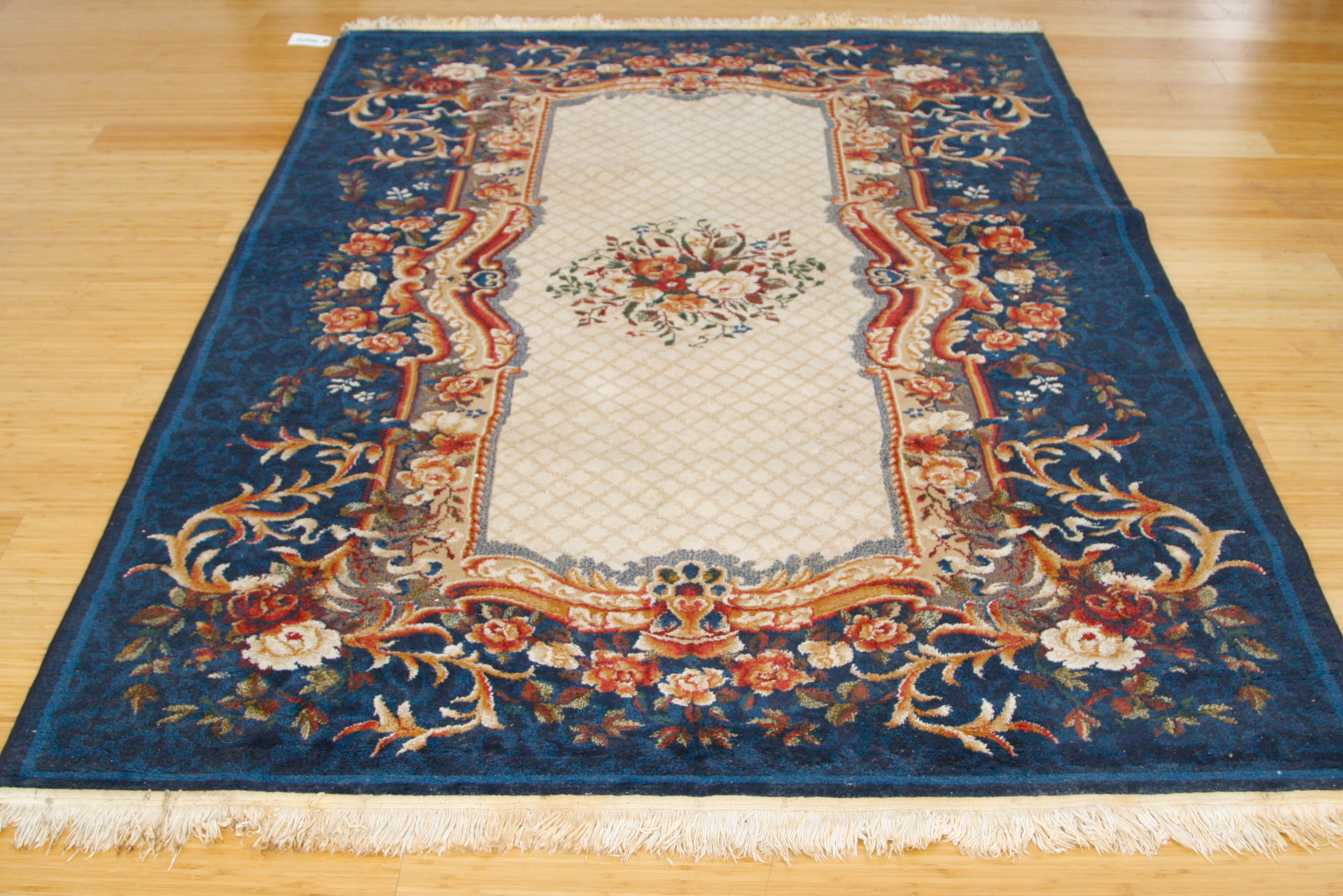 Machine Woven Aubusson-Style Area Rug