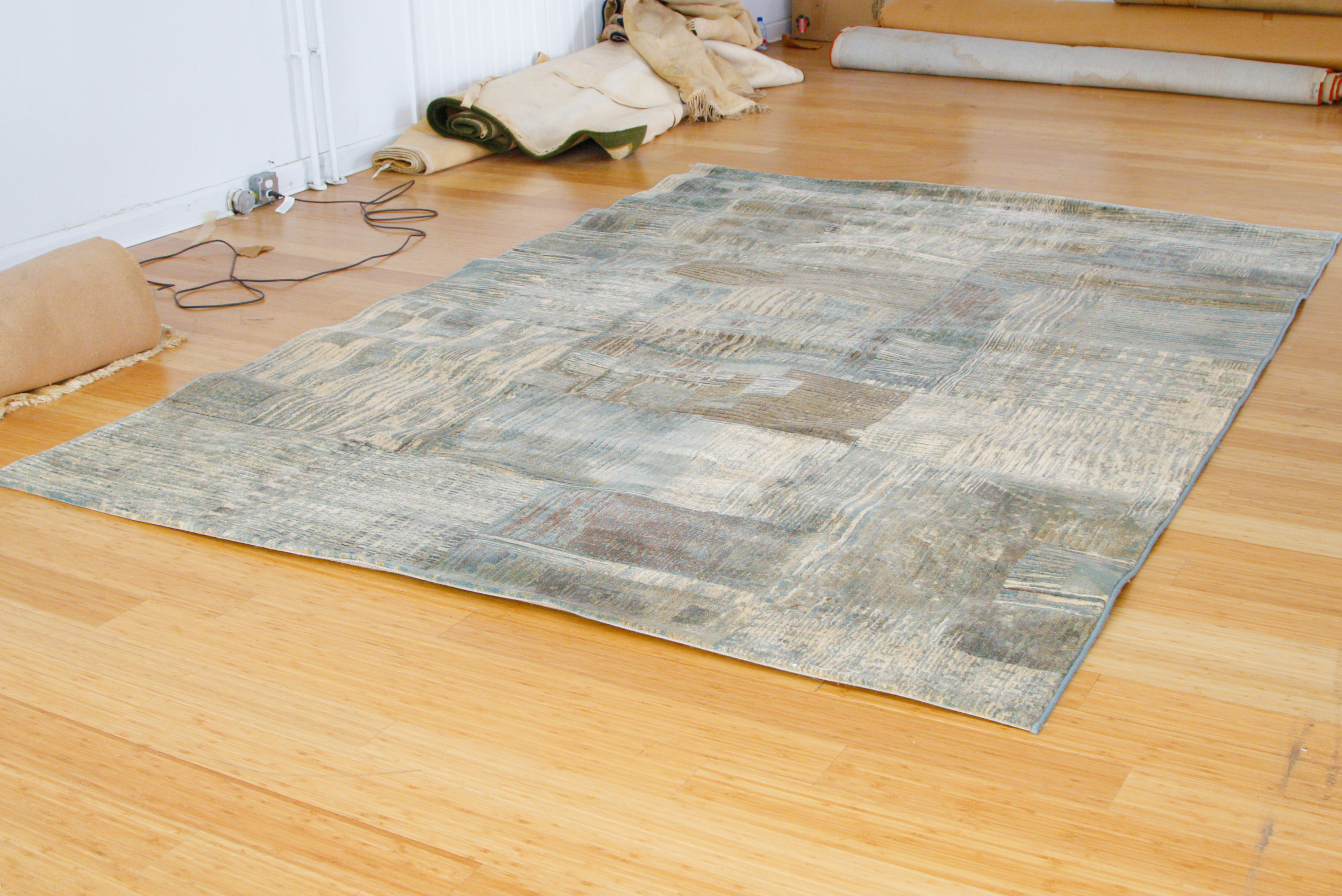 Power Loomed Belgian Couristan "Abstract Mural" Area Rug