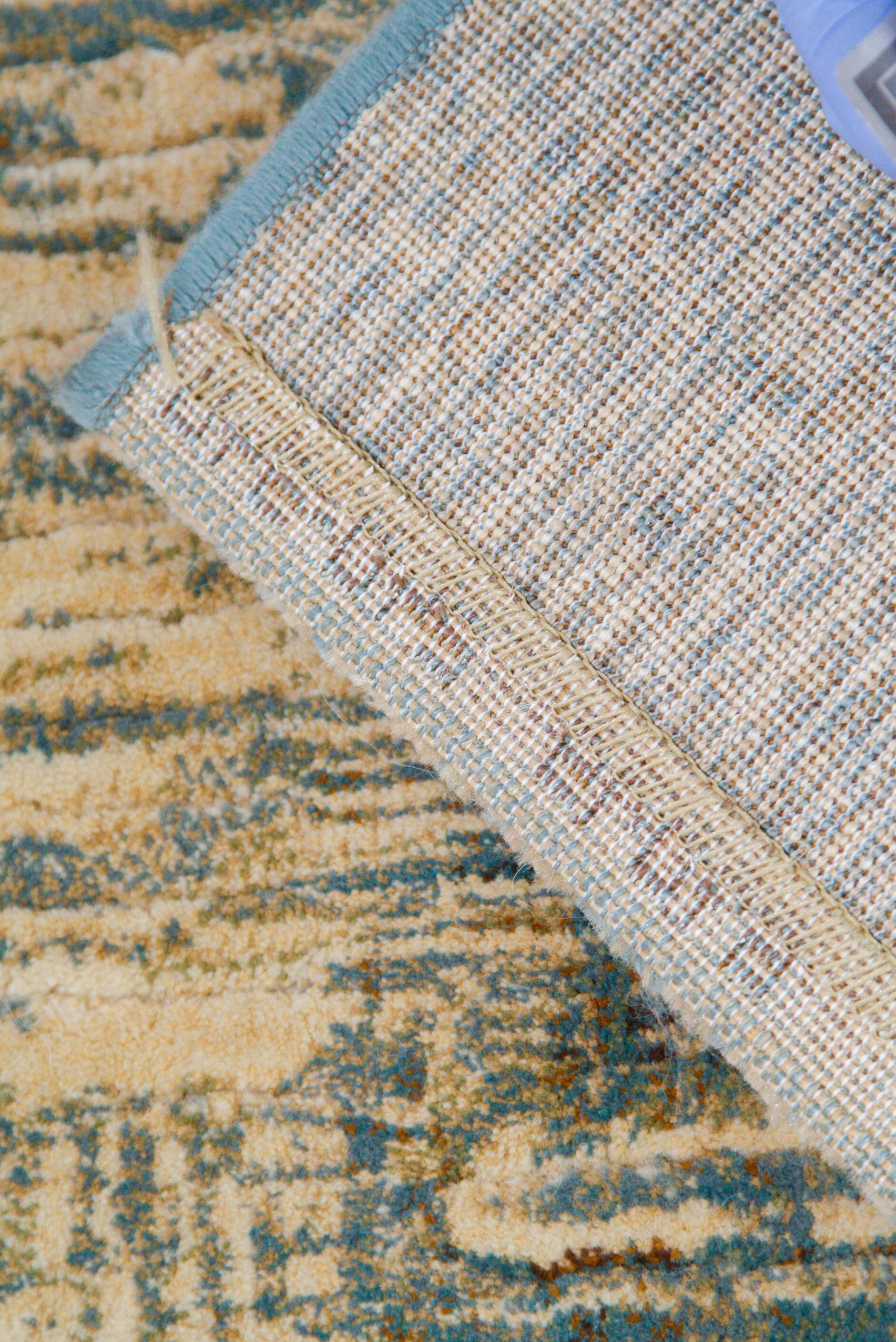 Power Loomed Belgian Couristan "Abstract Mural" Area Rug