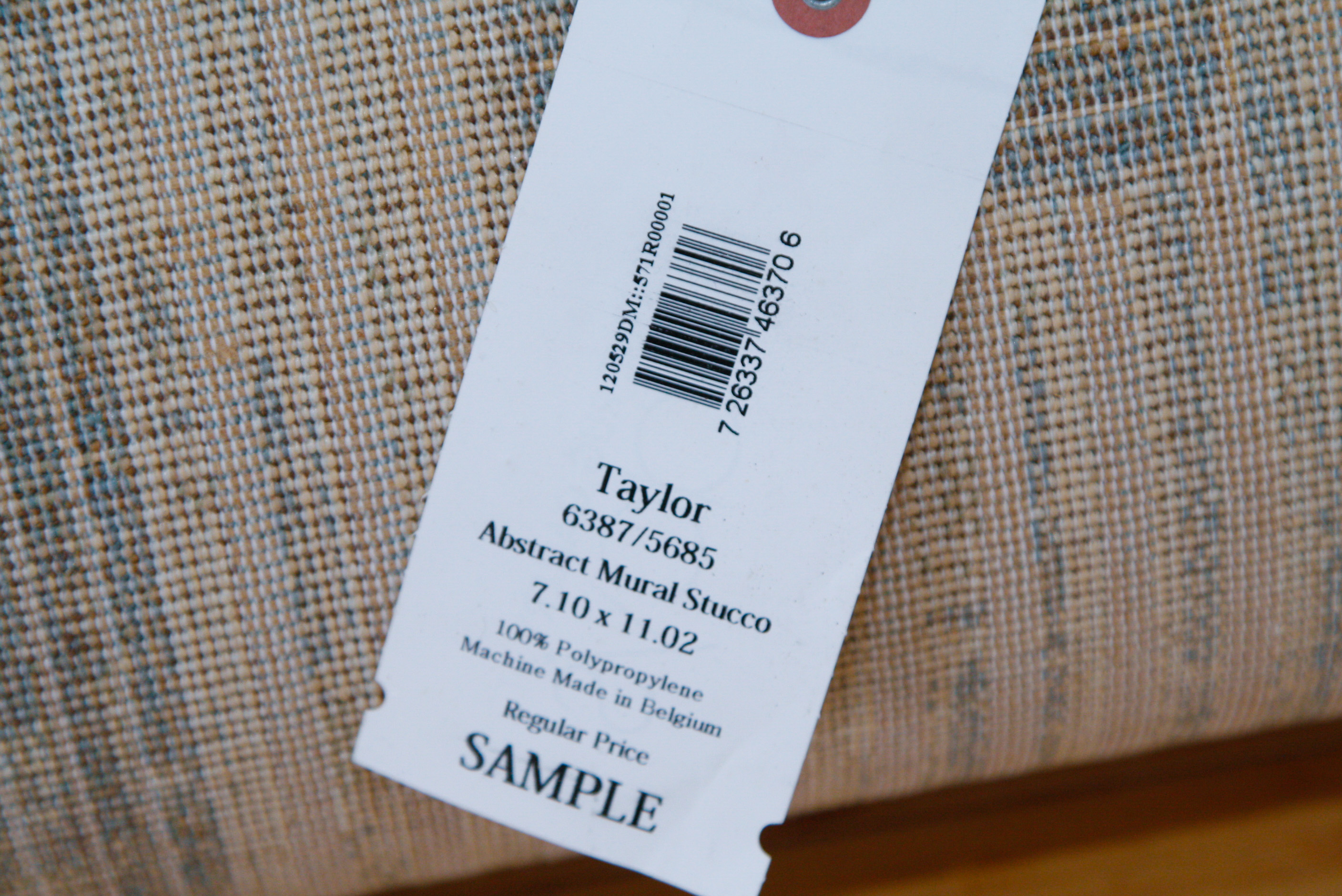 Power Loomed Belgian Couristan "Abstract Mural" Area Rug