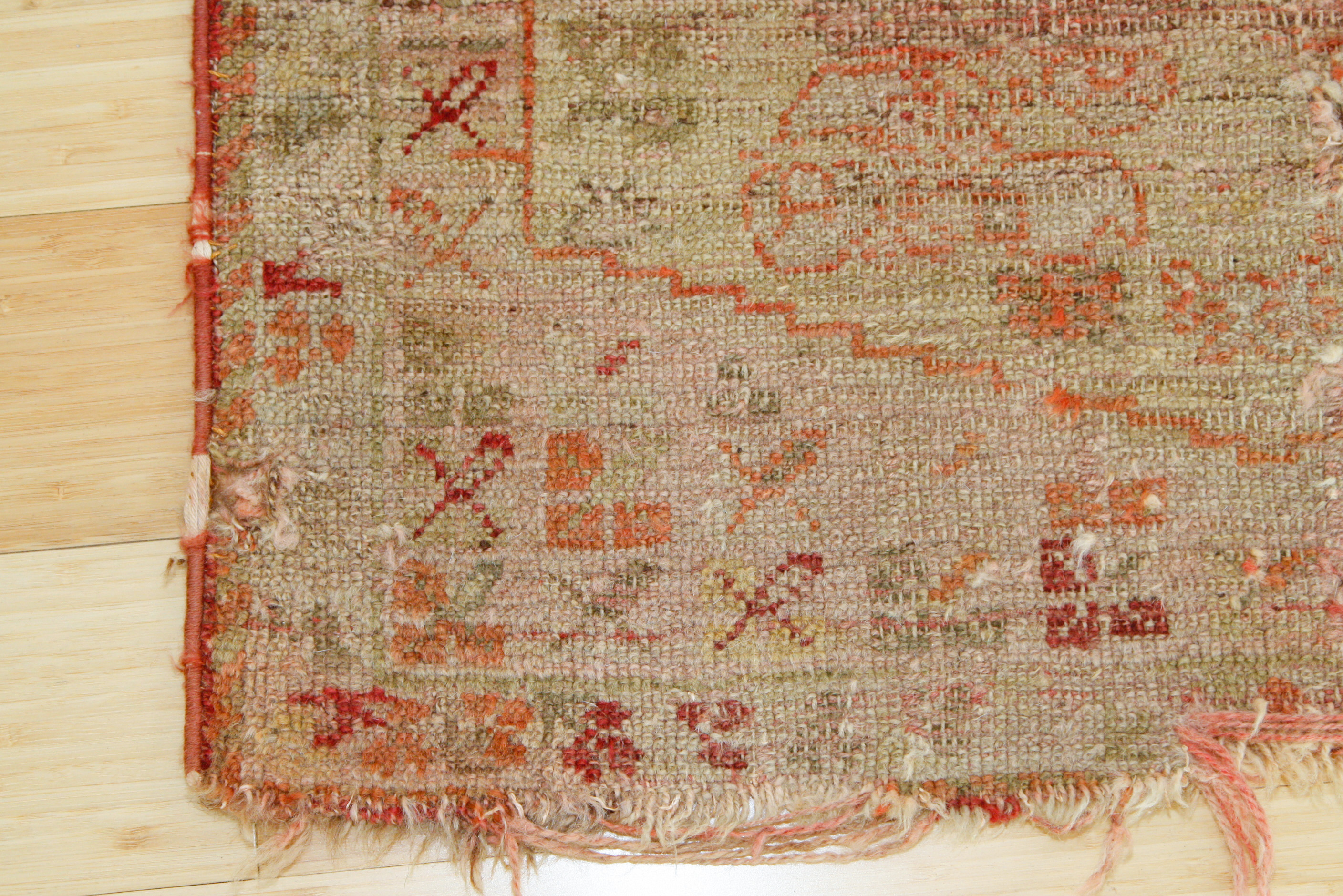 Antique Hand-Knotted Shirvan Accent Rug