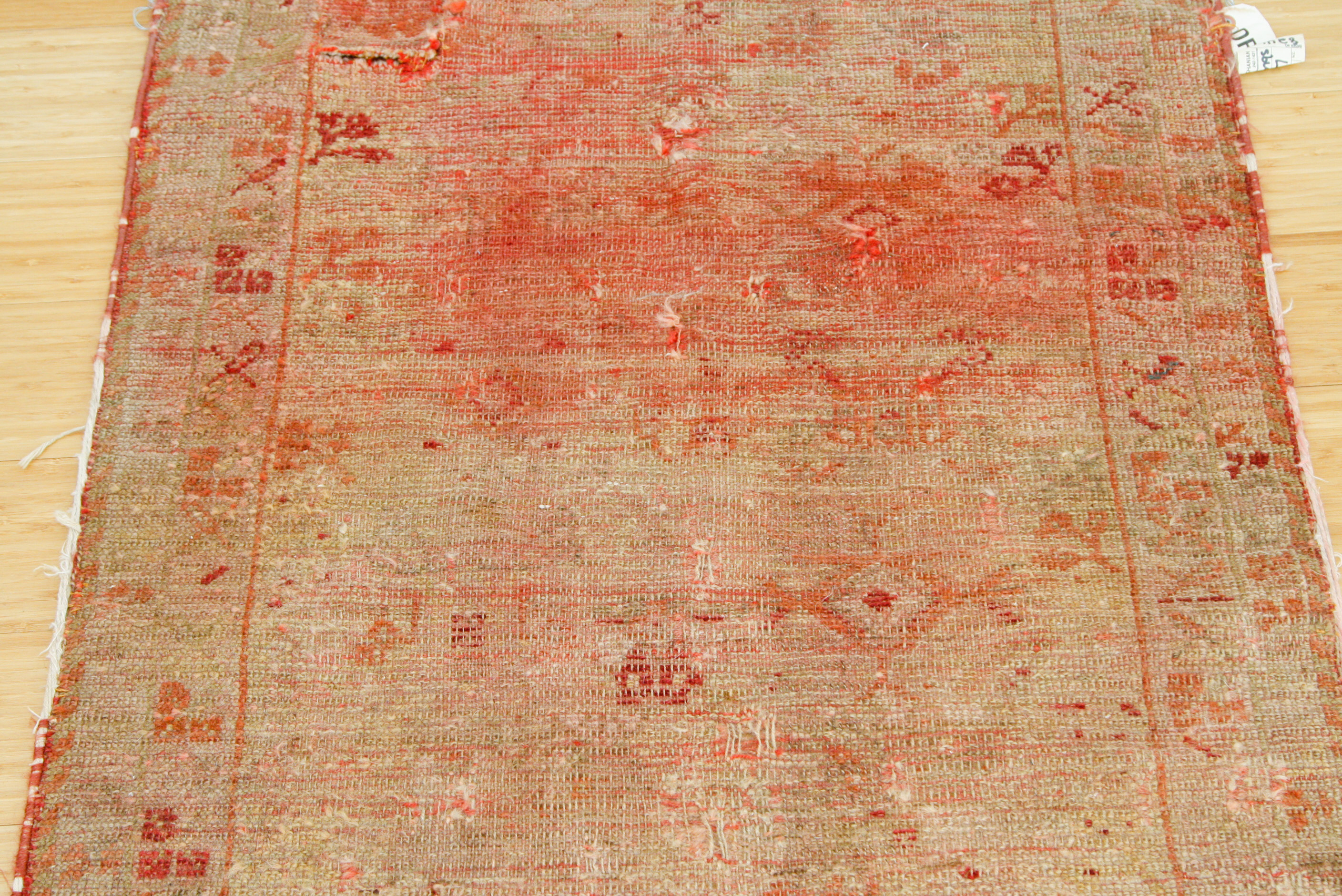 Antique Hand-Knotted Shirvan Accent Rug