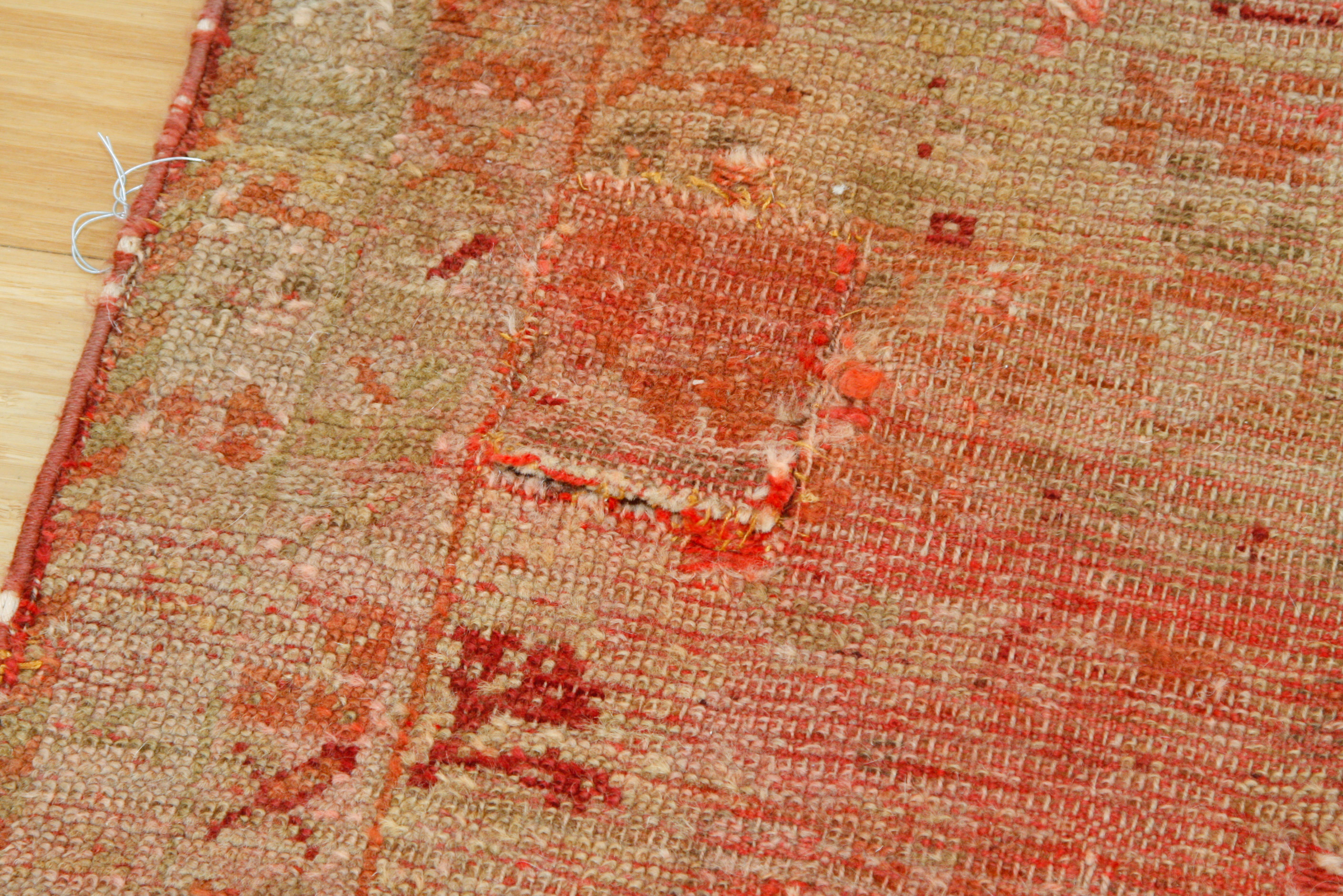 Antique Hand-Knotted Shirvan Accent Rug