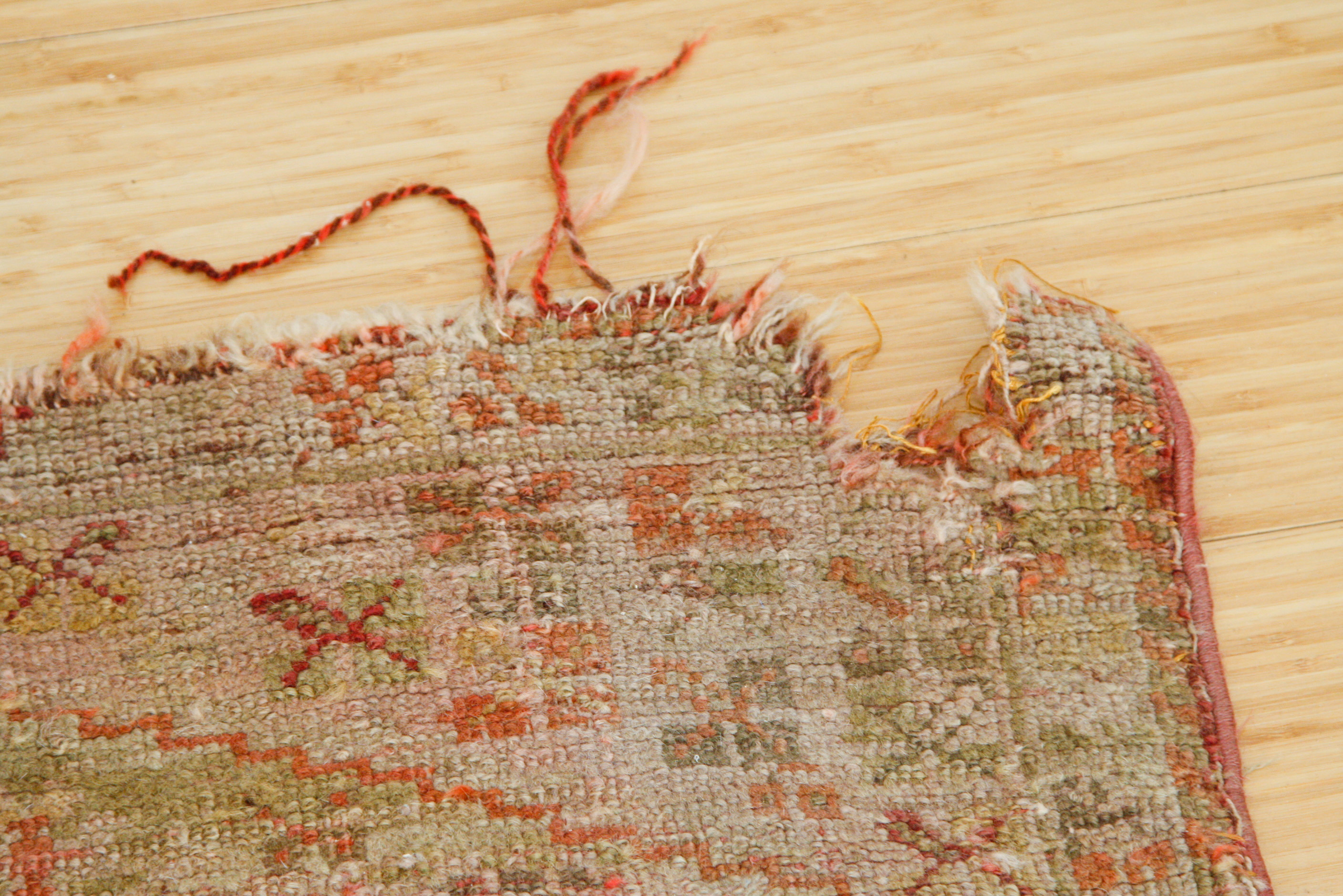 Antique Hand-Knotted Shirvan Accent Rug