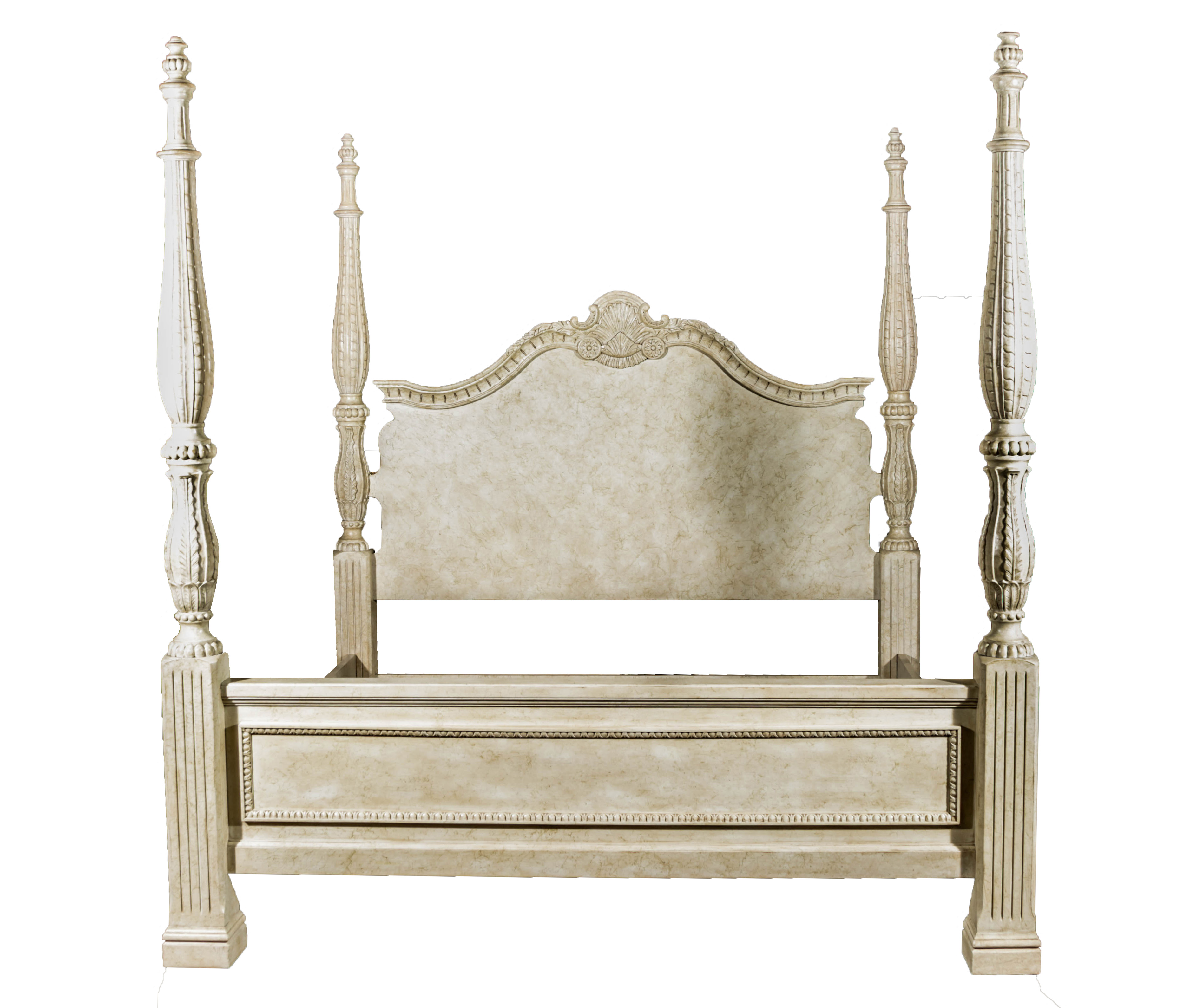 King Size Wooden Four Post Bed