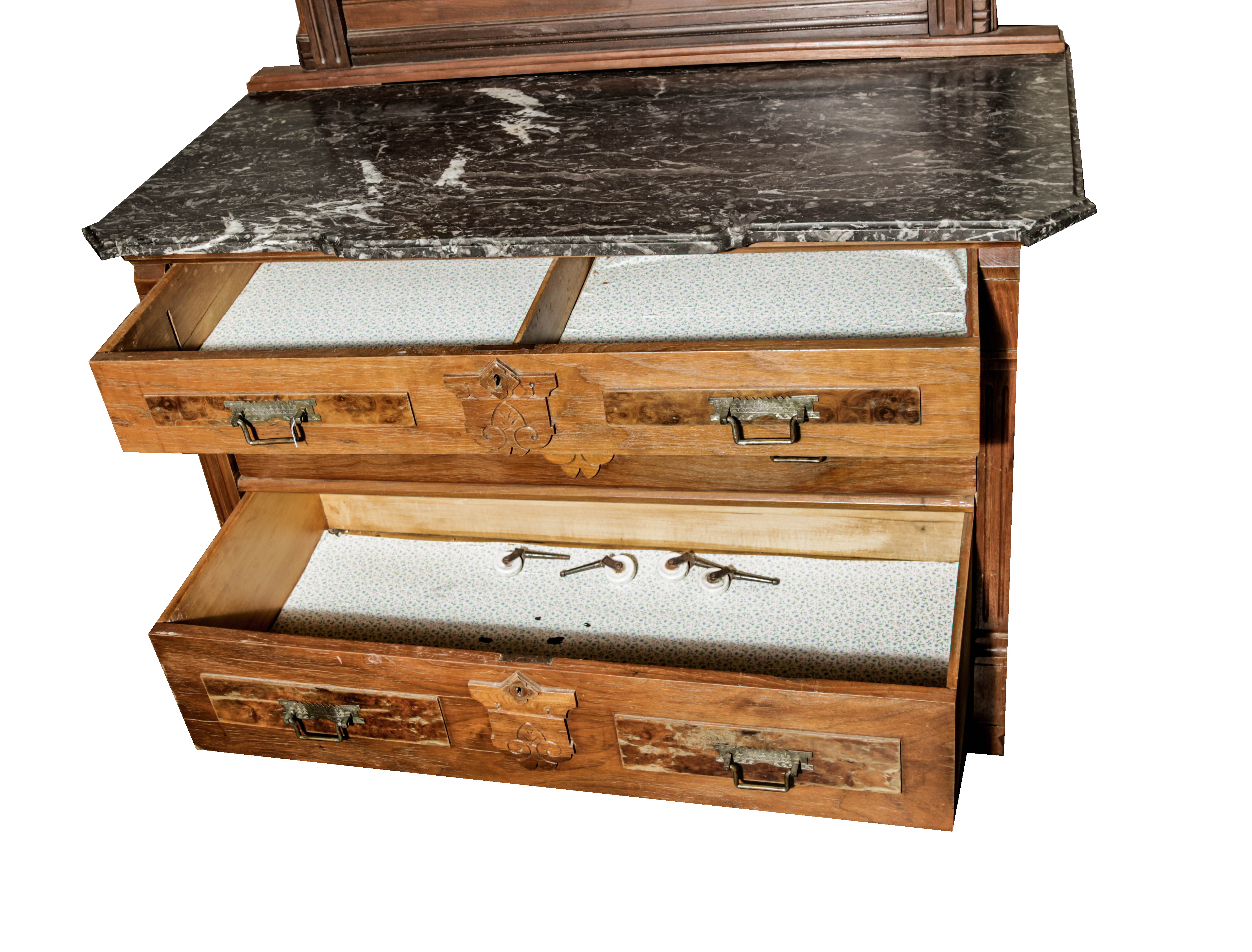 Antique Eastlake Dresser with Mirror