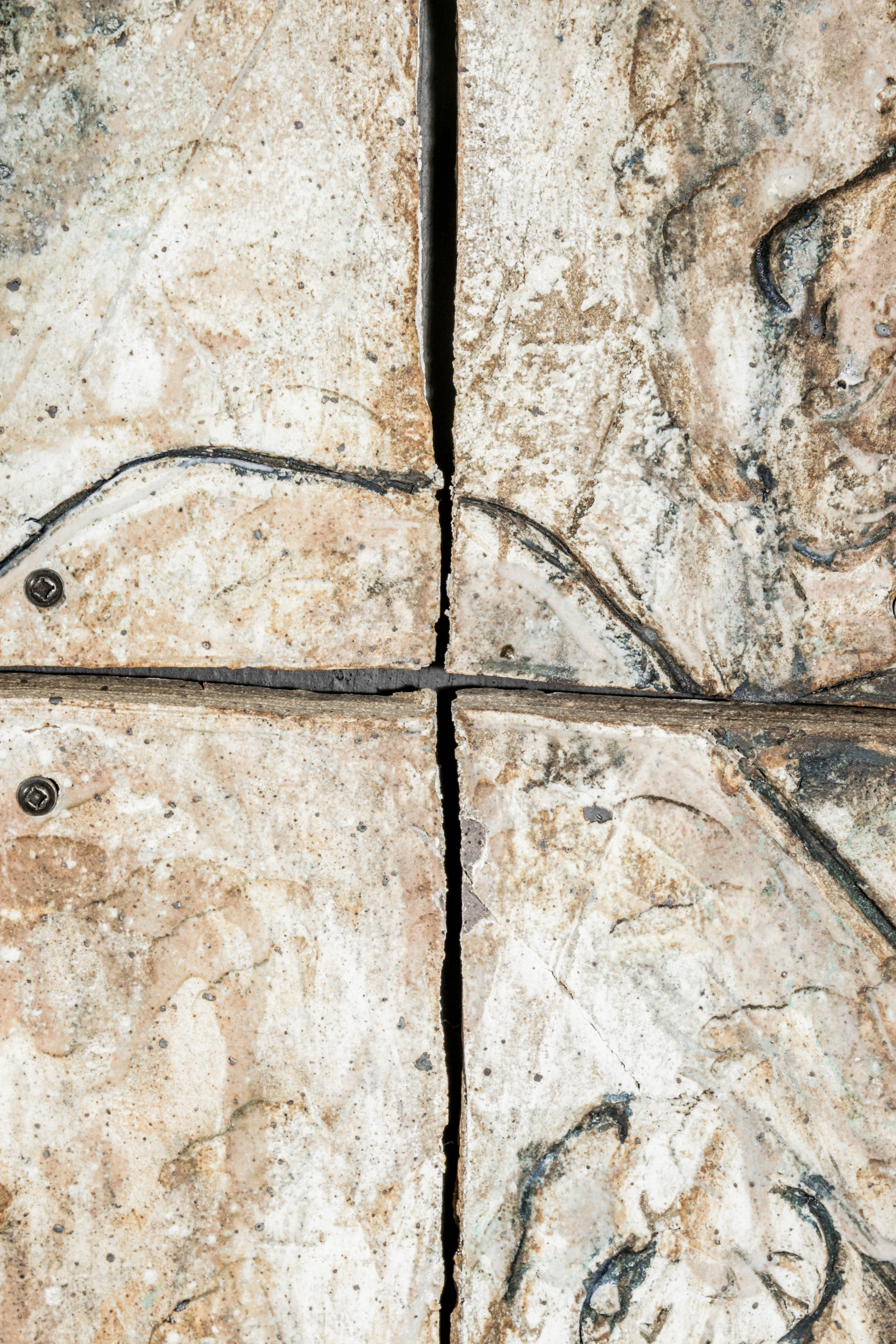 Matching Original Mixed Media Carvings