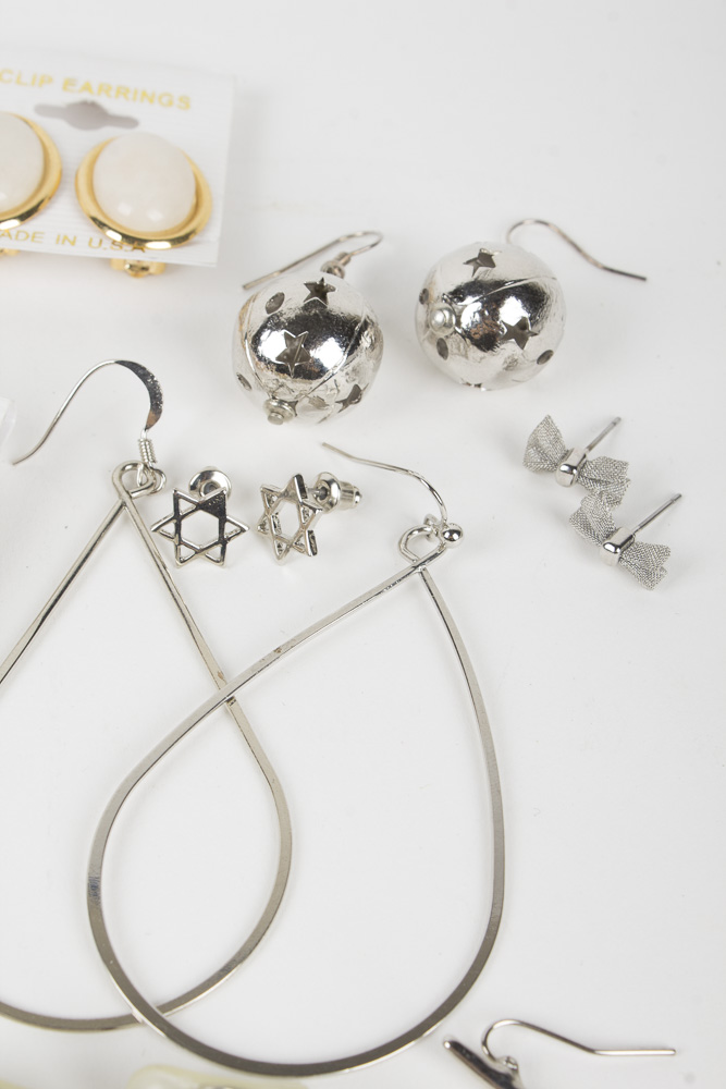 Large Group of Costume Earrings